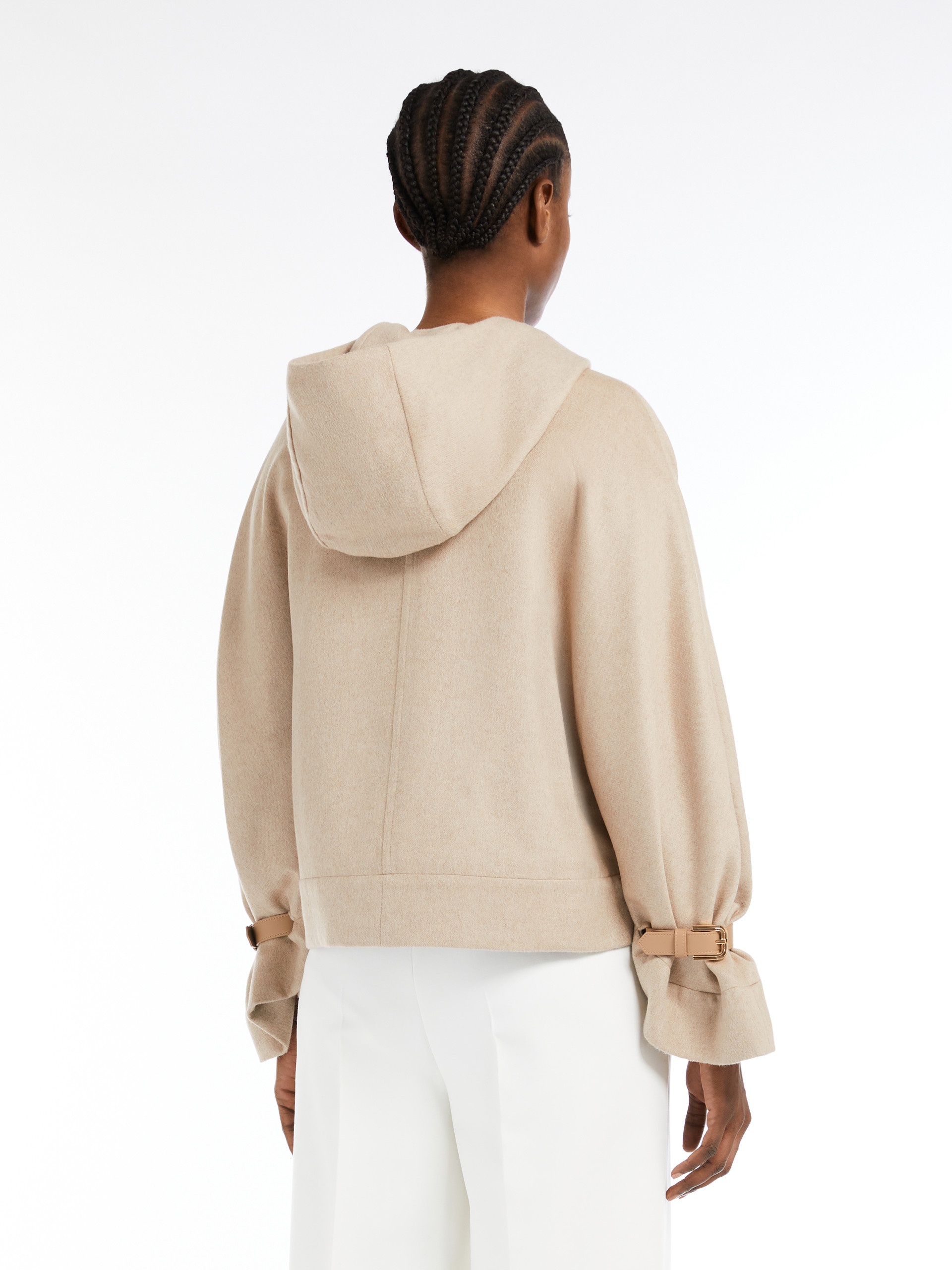 SERIO Wool-blend hooded cape - 4
