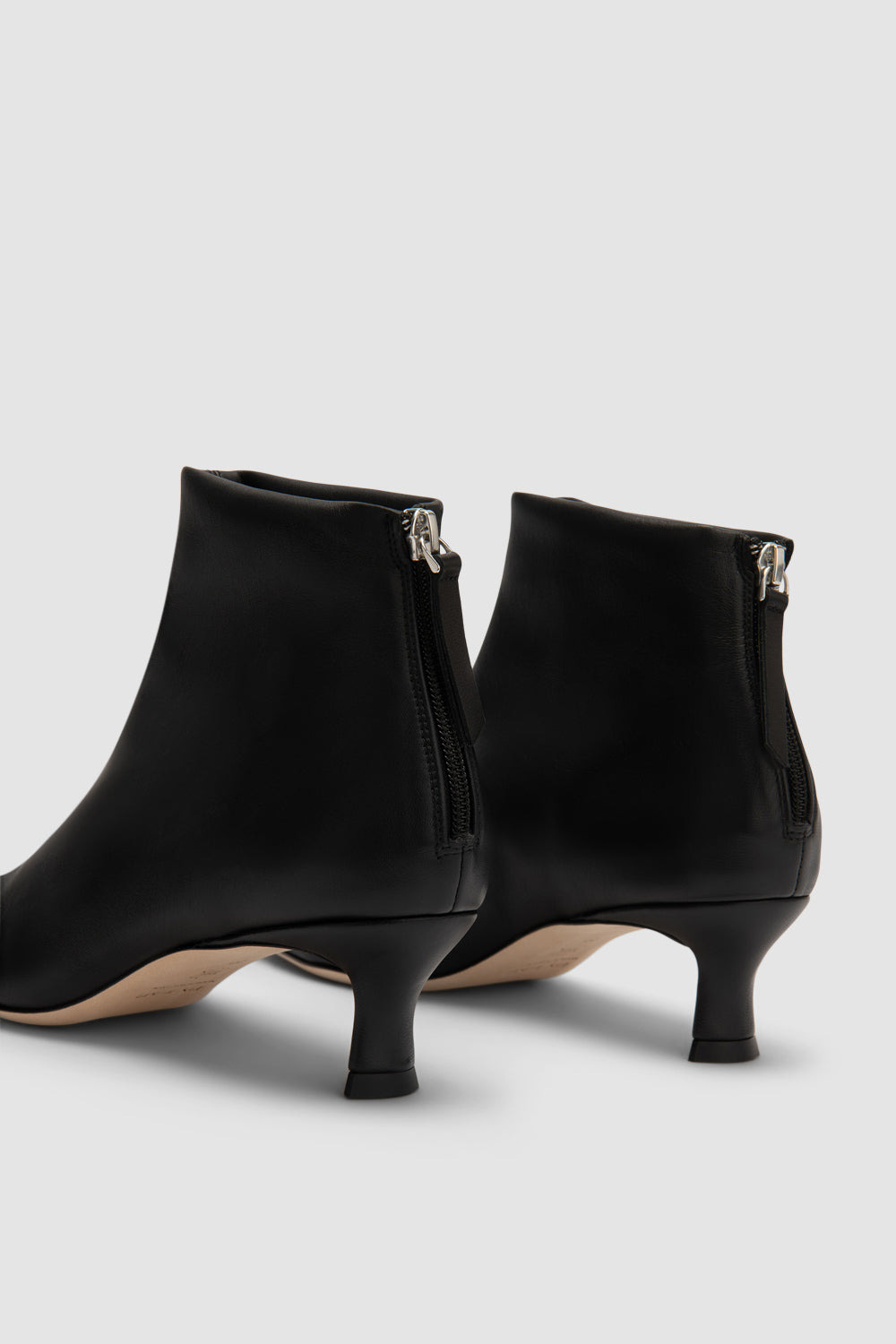Kitten Stevie 22 Black Stretch Nappa Leather Ankle Boot - 5