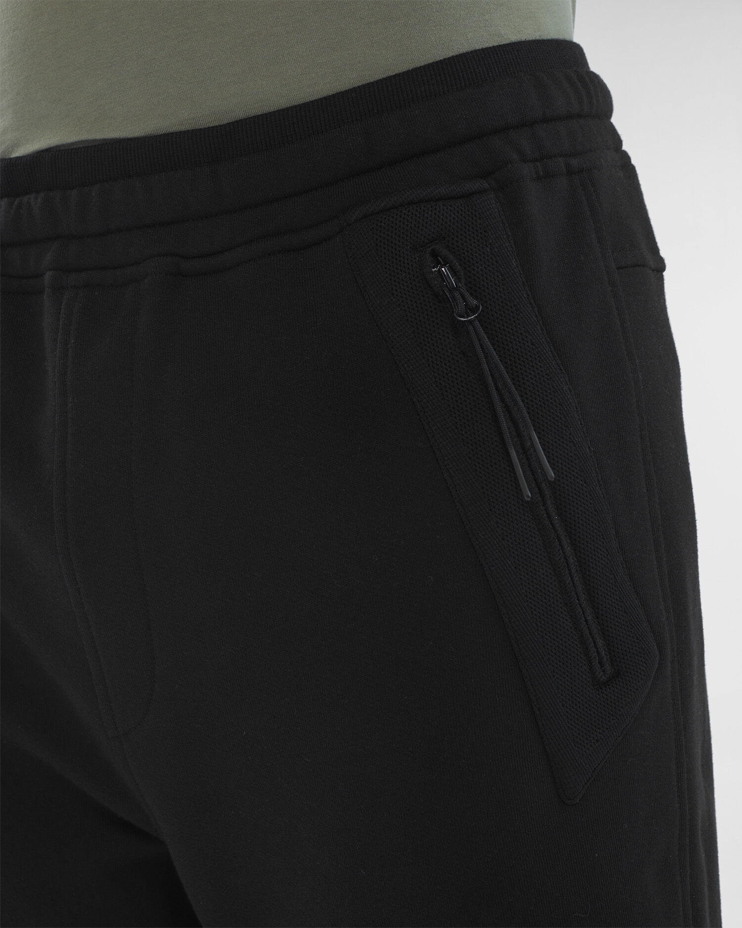 Diagonal Raised Fleece Utility Track Pants - 4