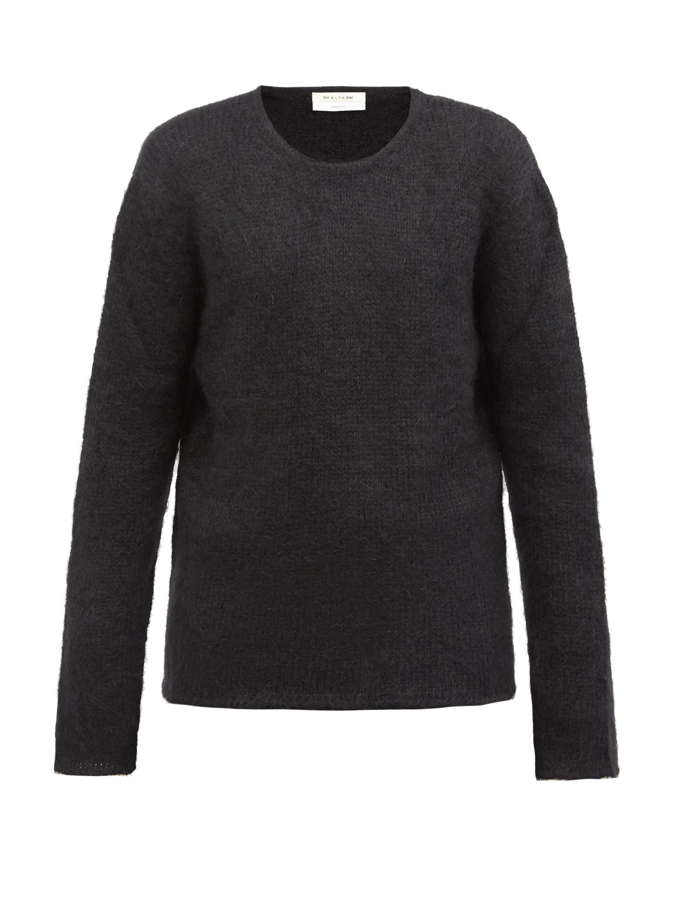 Crew-neck mohair-blend sweater - 1