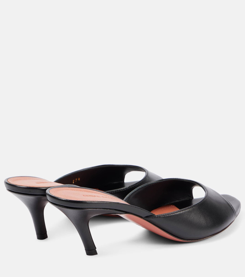 Amina Muaddi Alexa 60 leather mules outlook