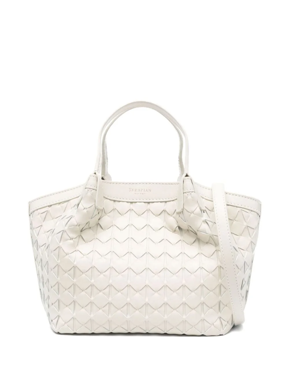 woven-leather tote bag - 1