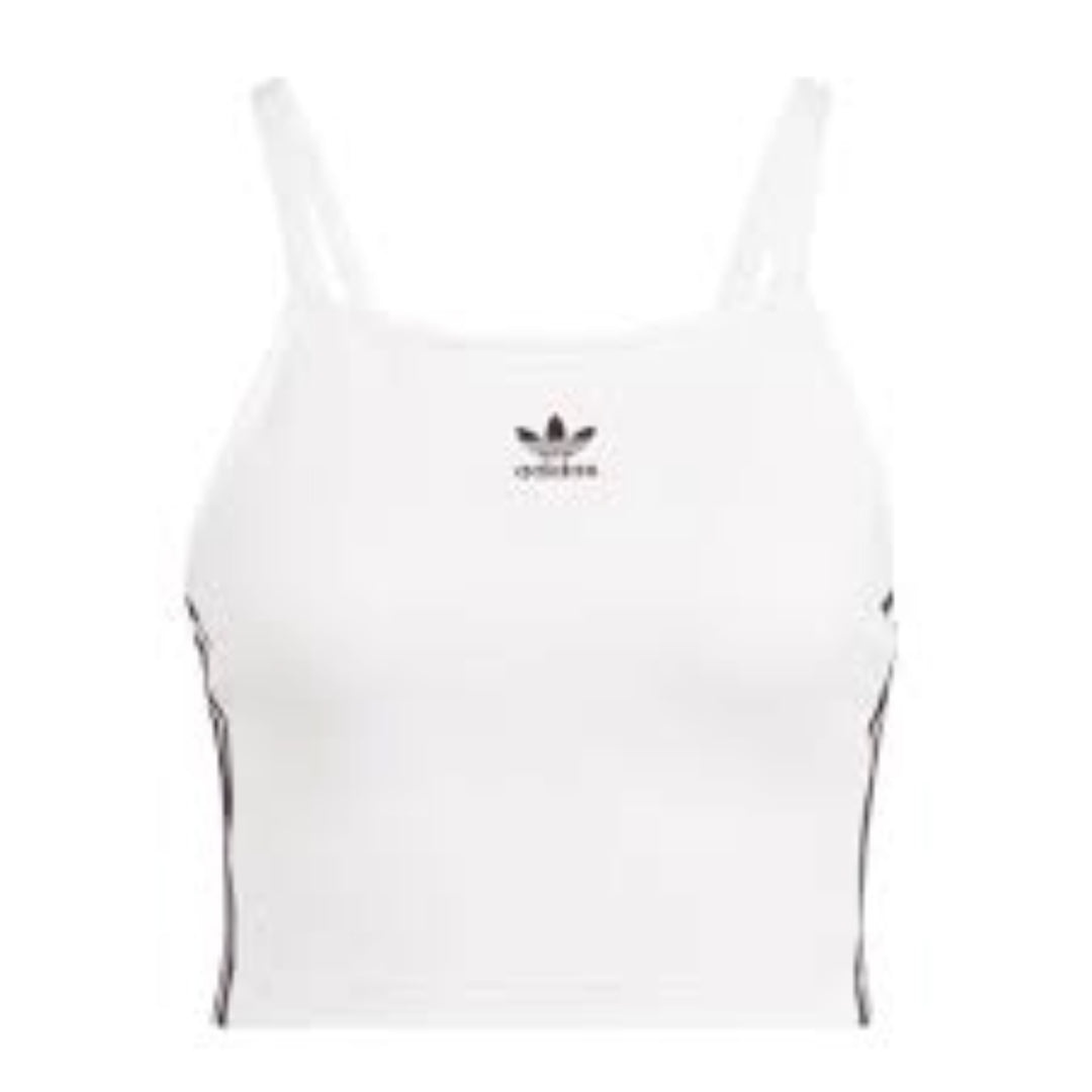 (WMNS) adidas Adicolor 3-Stripes Crop Top Asia Sizing 'White' IN8377 - 1