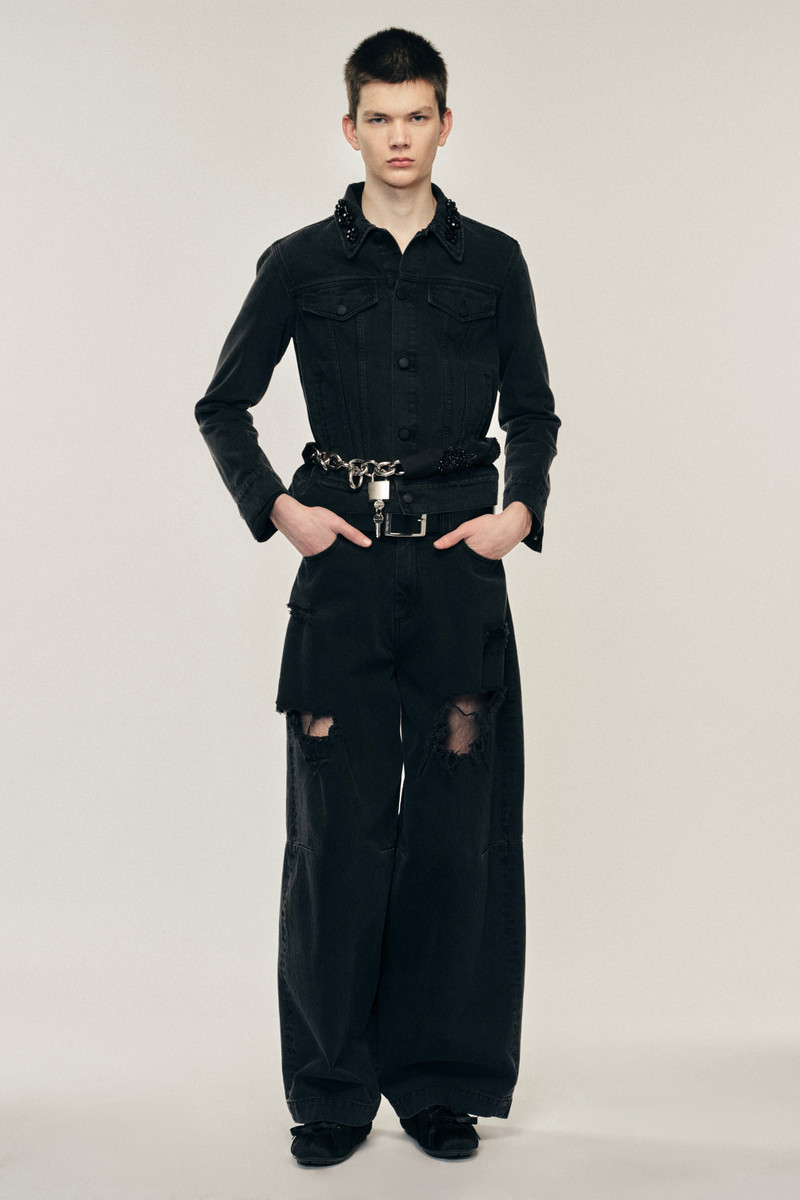 Embellished Fitted Trucker Jacket 1