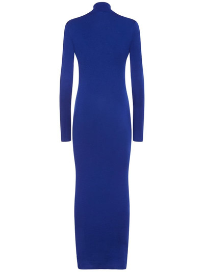 TOM FORD Compact knit cashmere & silk midi dress outlook