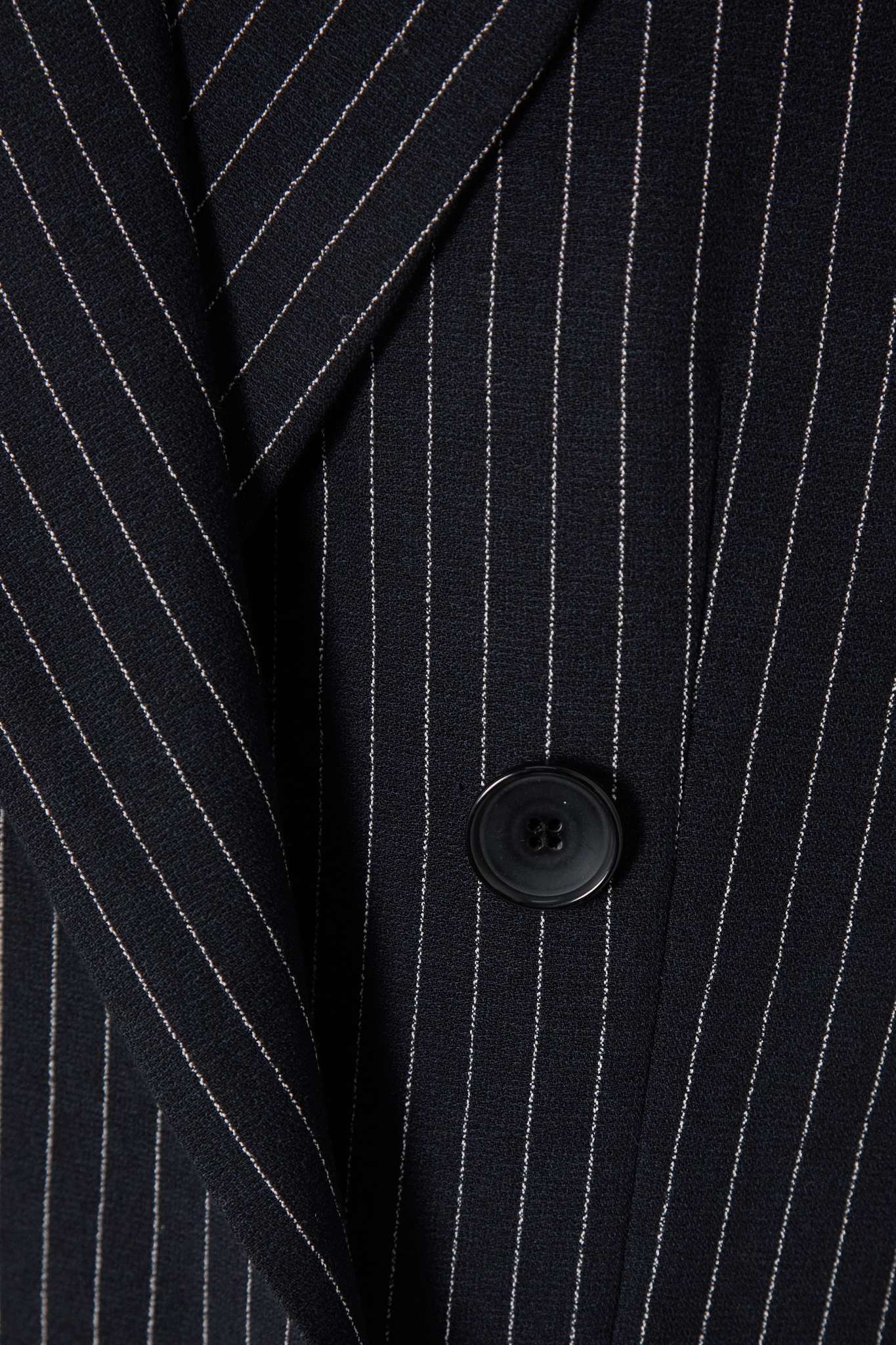 Nevim double-breasted pinstriped crepe blazer - 5