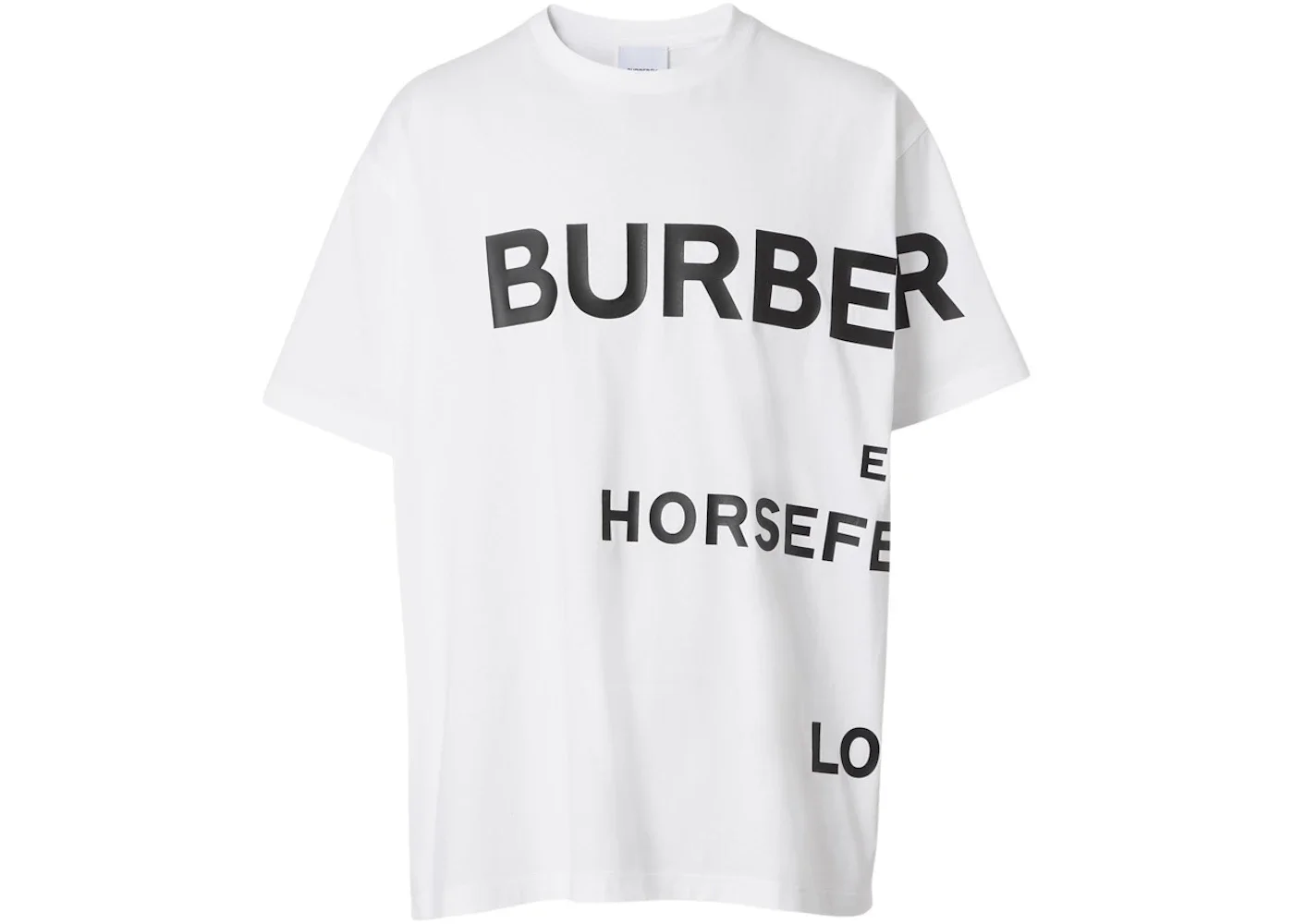 Burberry Horseferry Print Cotton T-shirt White/Black - 1