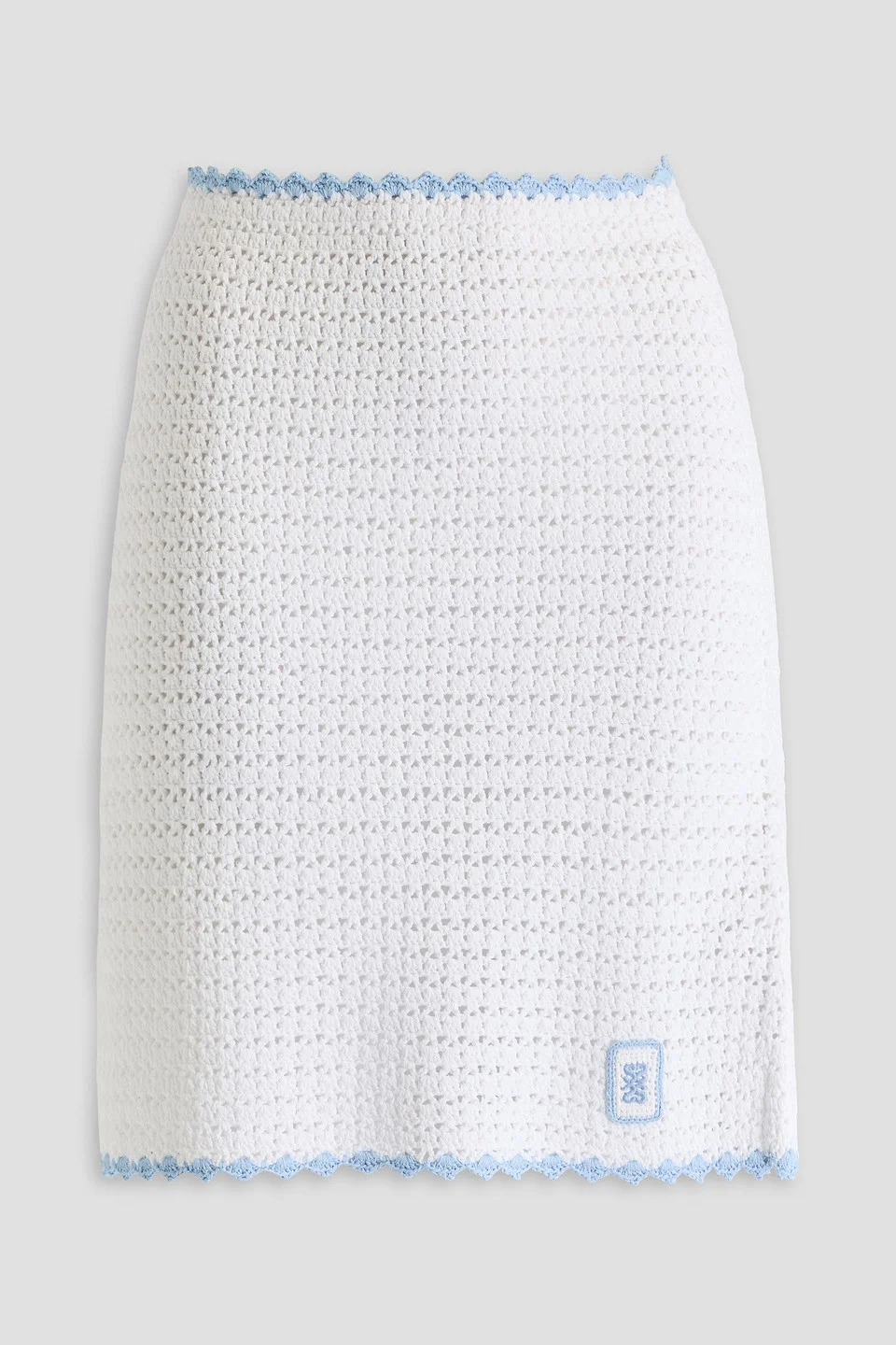 Crochet-knit mini skirt - 1