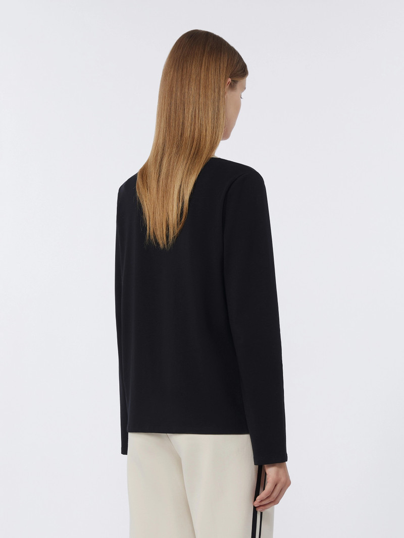 DIVINA Basic jersey T-shirt - BLACK 4