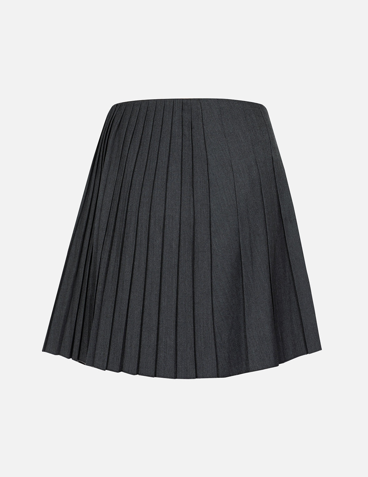 Asymmetric Fashion Fit Pleated Skirt - 2