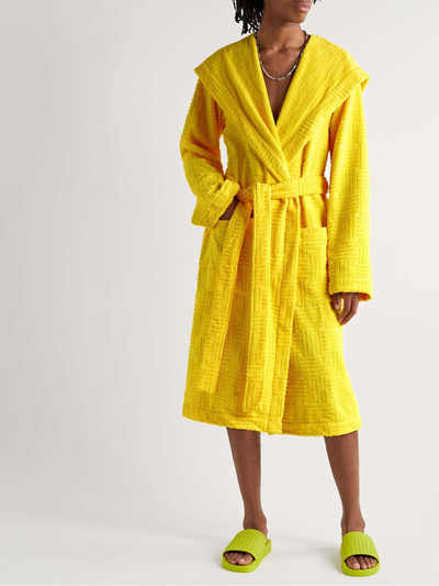 Bottega Veneta Intrecciato Cotton-Terry Hooded Robe outlook