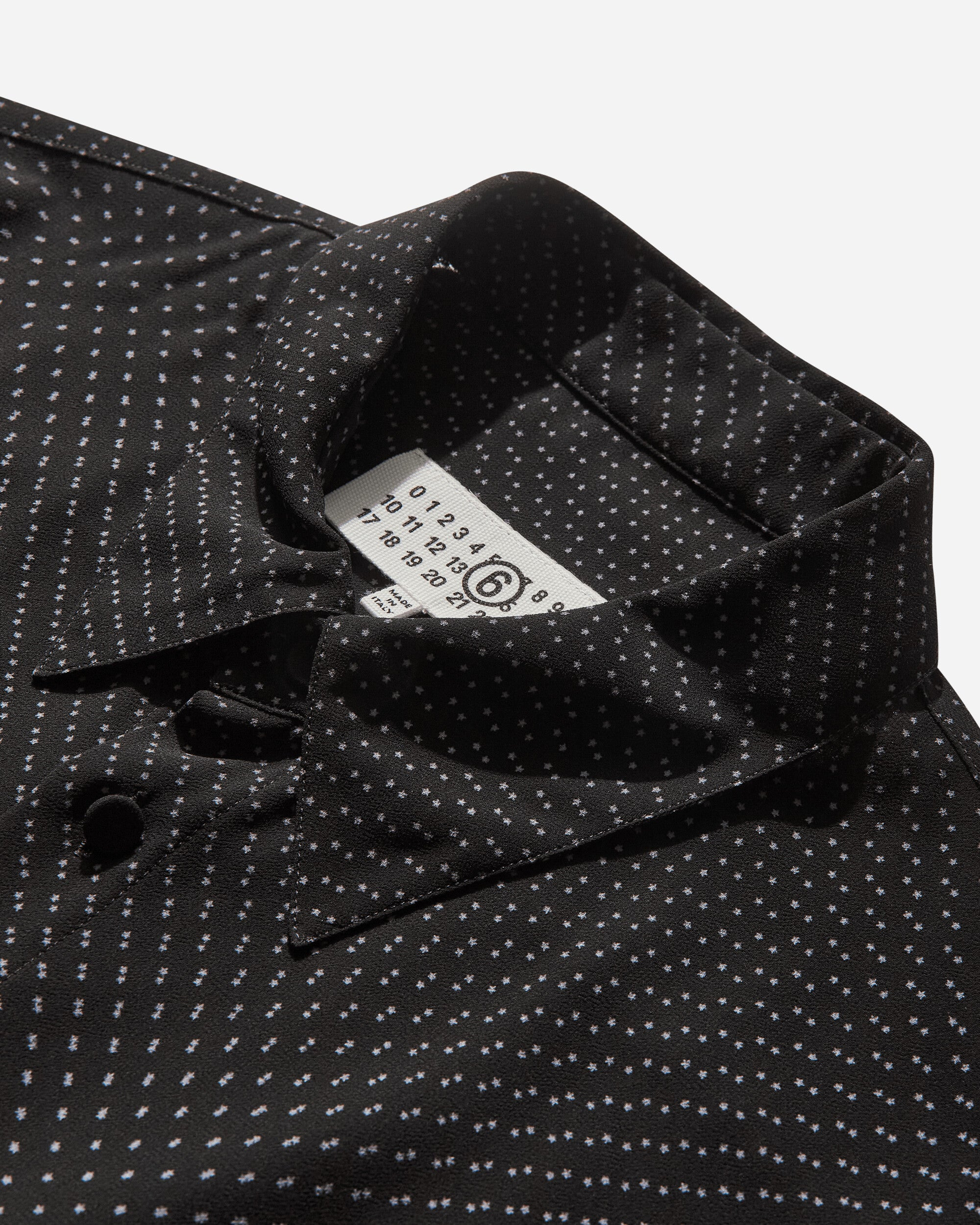 Men's Star Chiffon Shirt Black / White - 3
