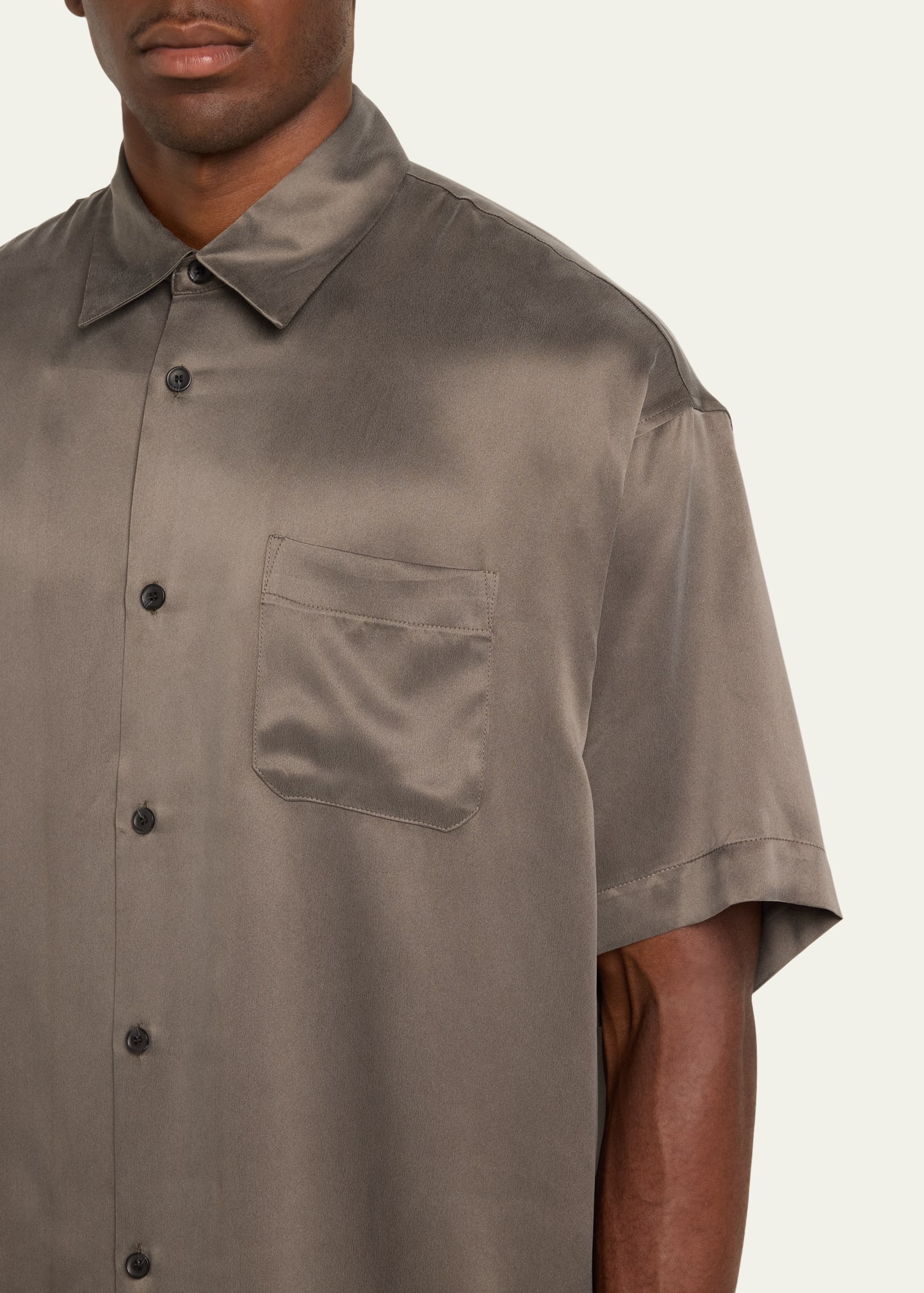 Men's Brushed Silk Sport Shirt - 5