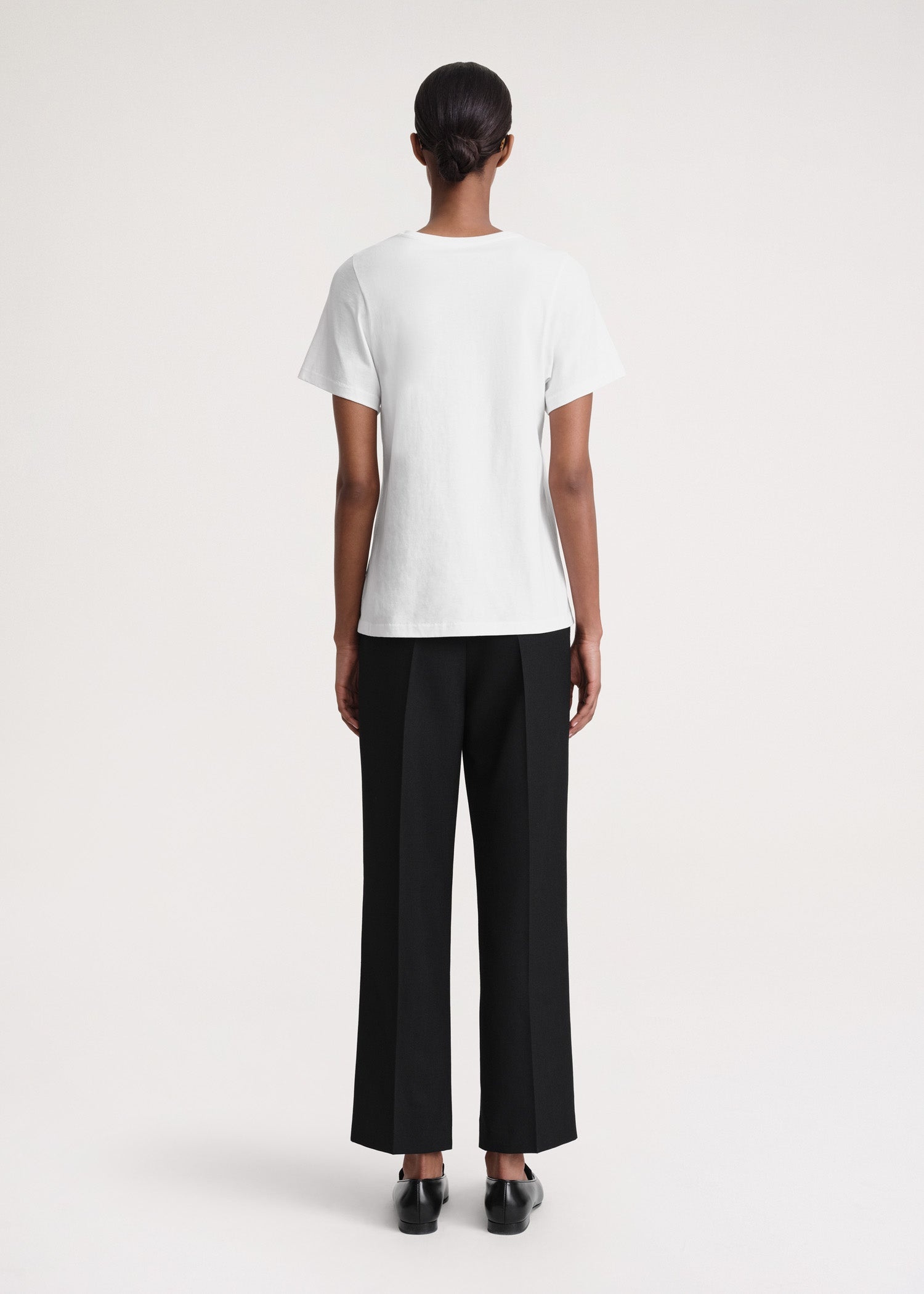 Curved seam tee off-white - 4