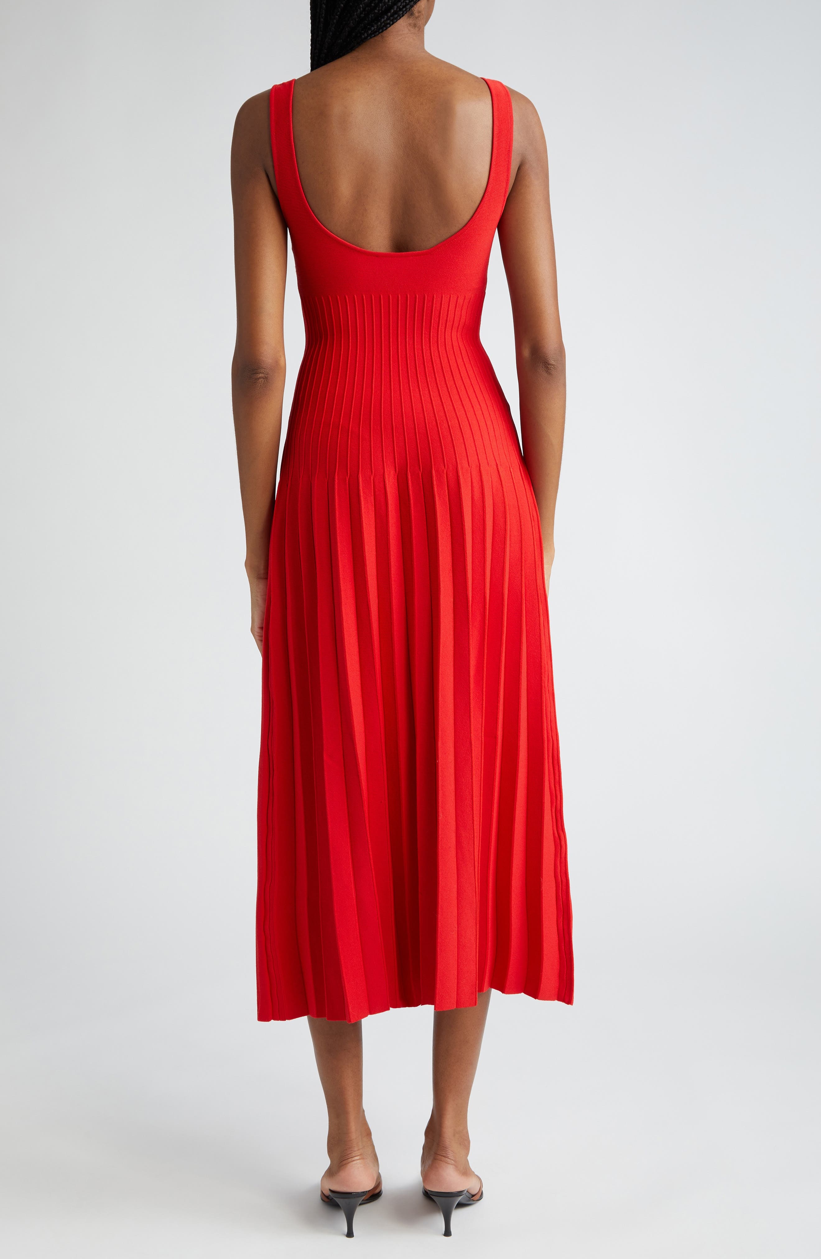 Ellison Pleat Effect Sweater Dress - 2