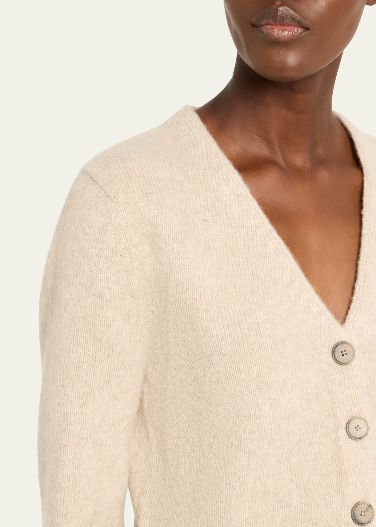 Sloane V-Neck Silk-Cashmere Cardigan - 5