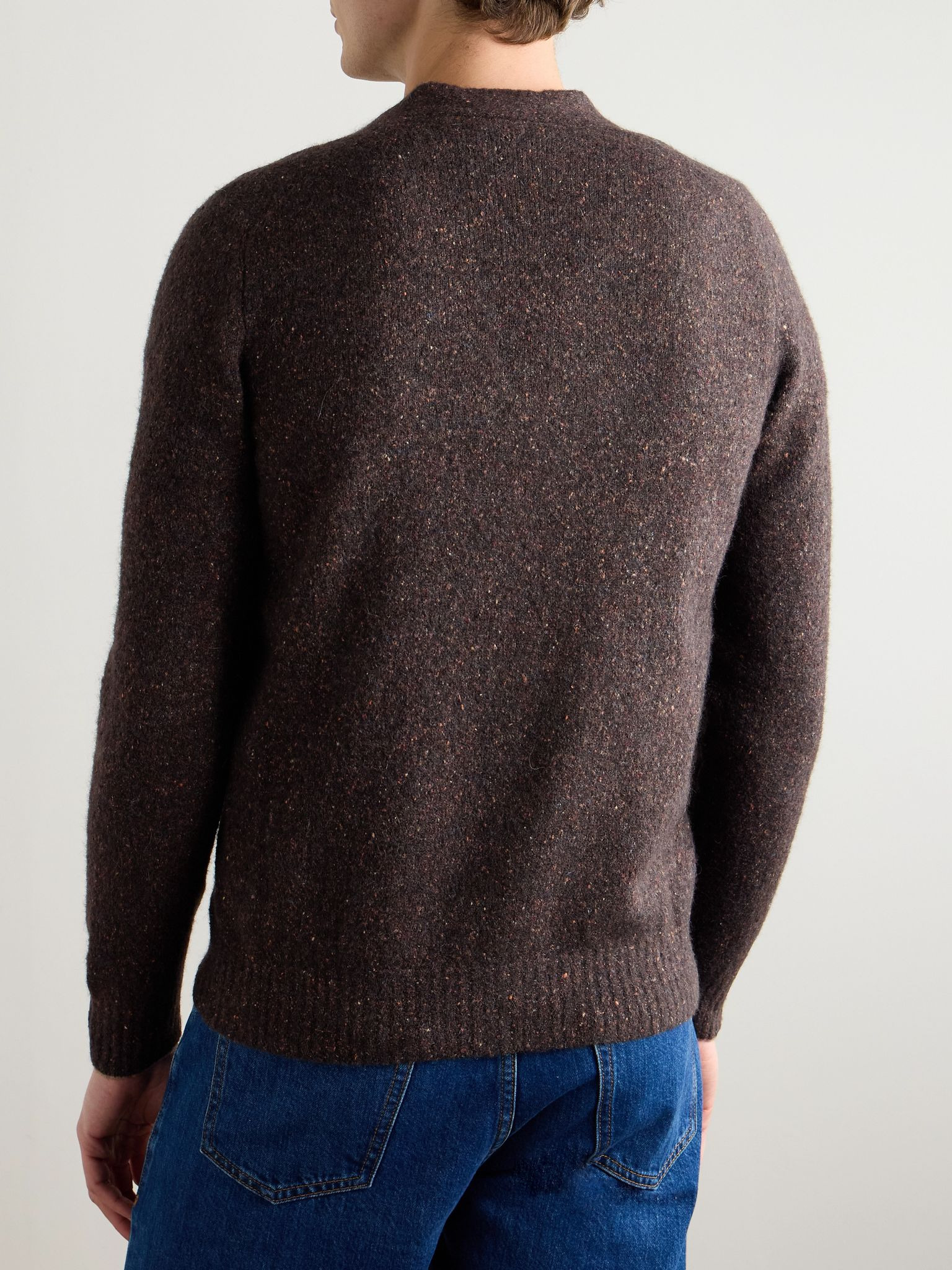 Knitted Cardigan Brown - 3