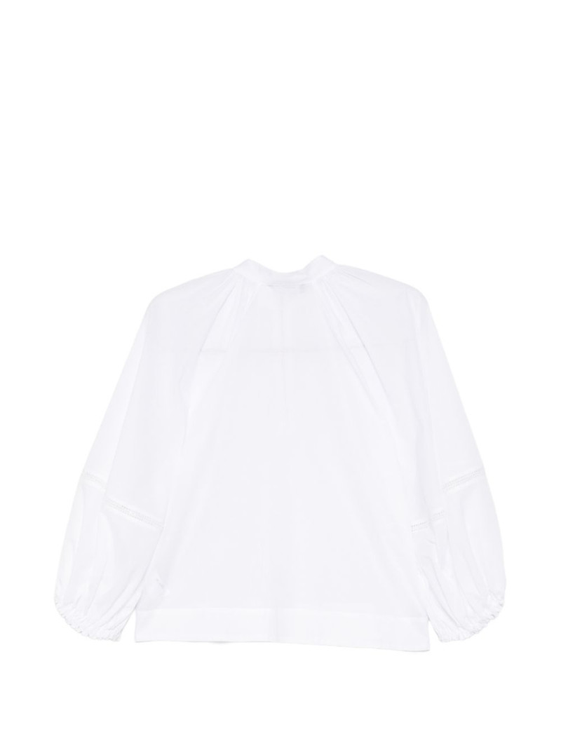 FABIANA FILIPPI zip balloon-sleeve blouse outlook