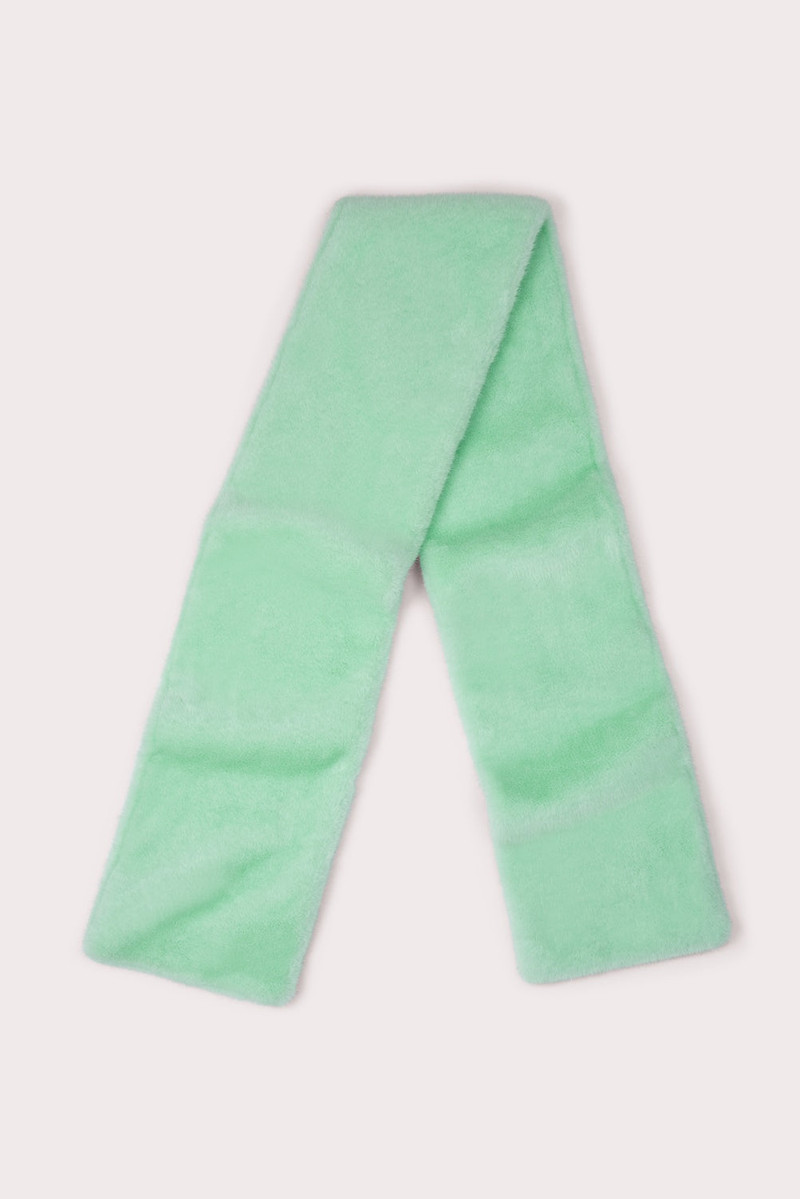 FLETCHER SCARF MINT FAUX FUR 1