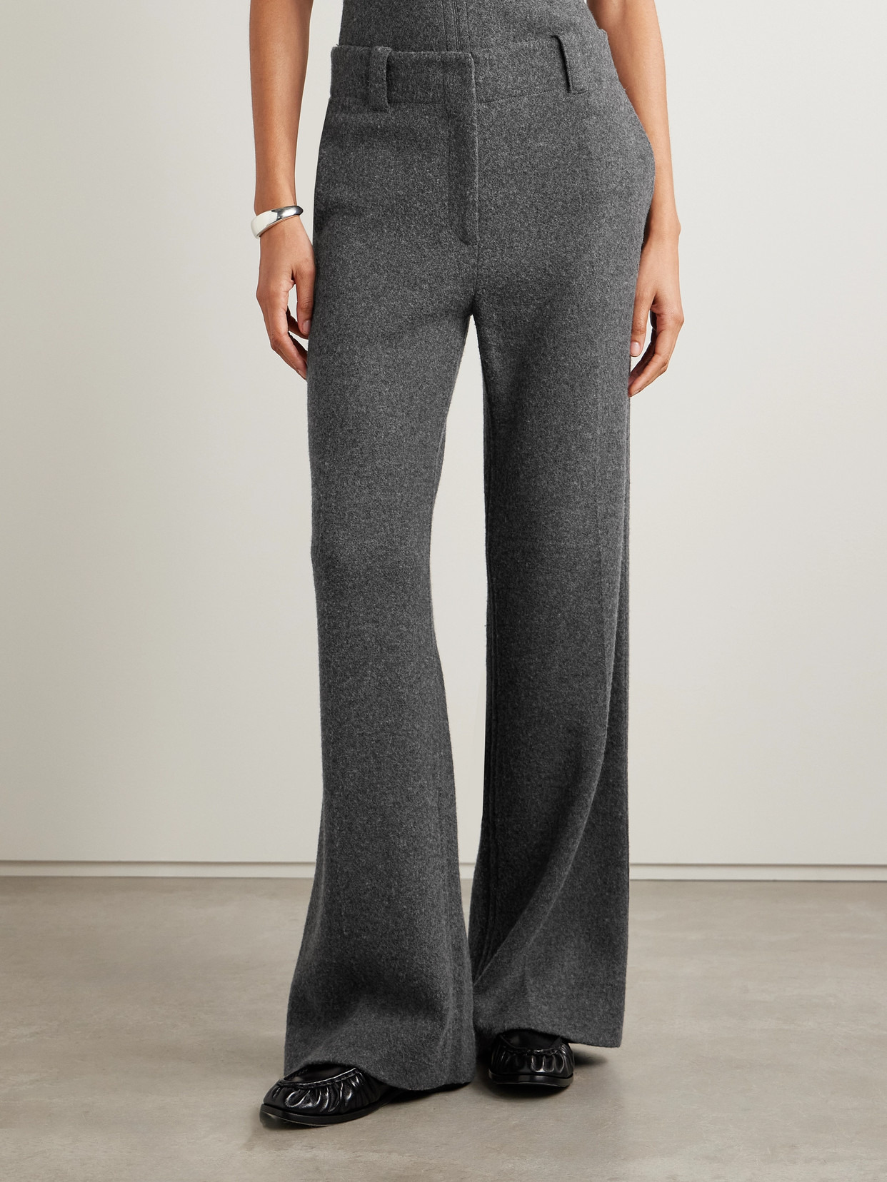 Violet Felt Wide-leg Pants - 4