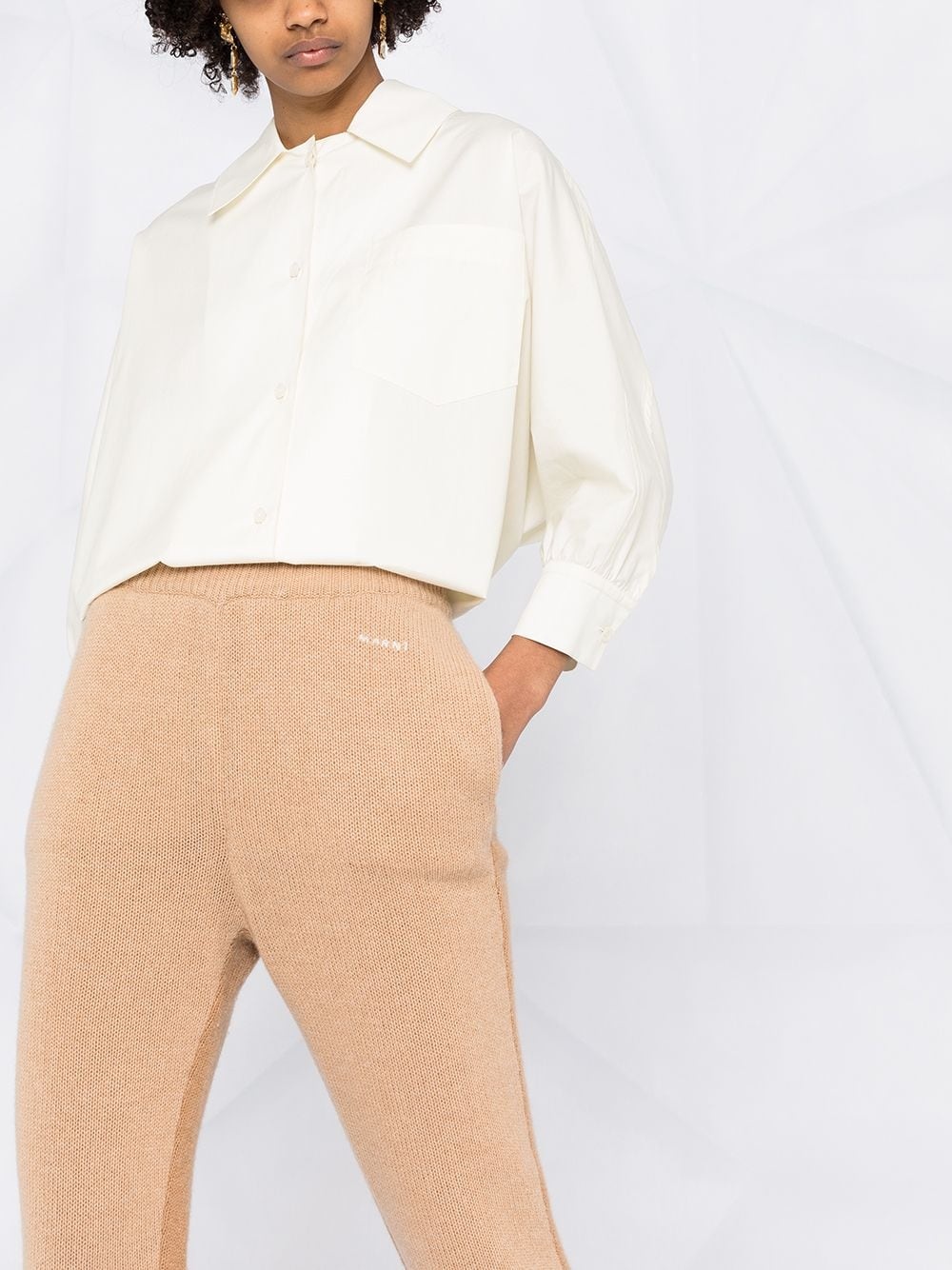 ribbed-knit cashmere trousers - 5