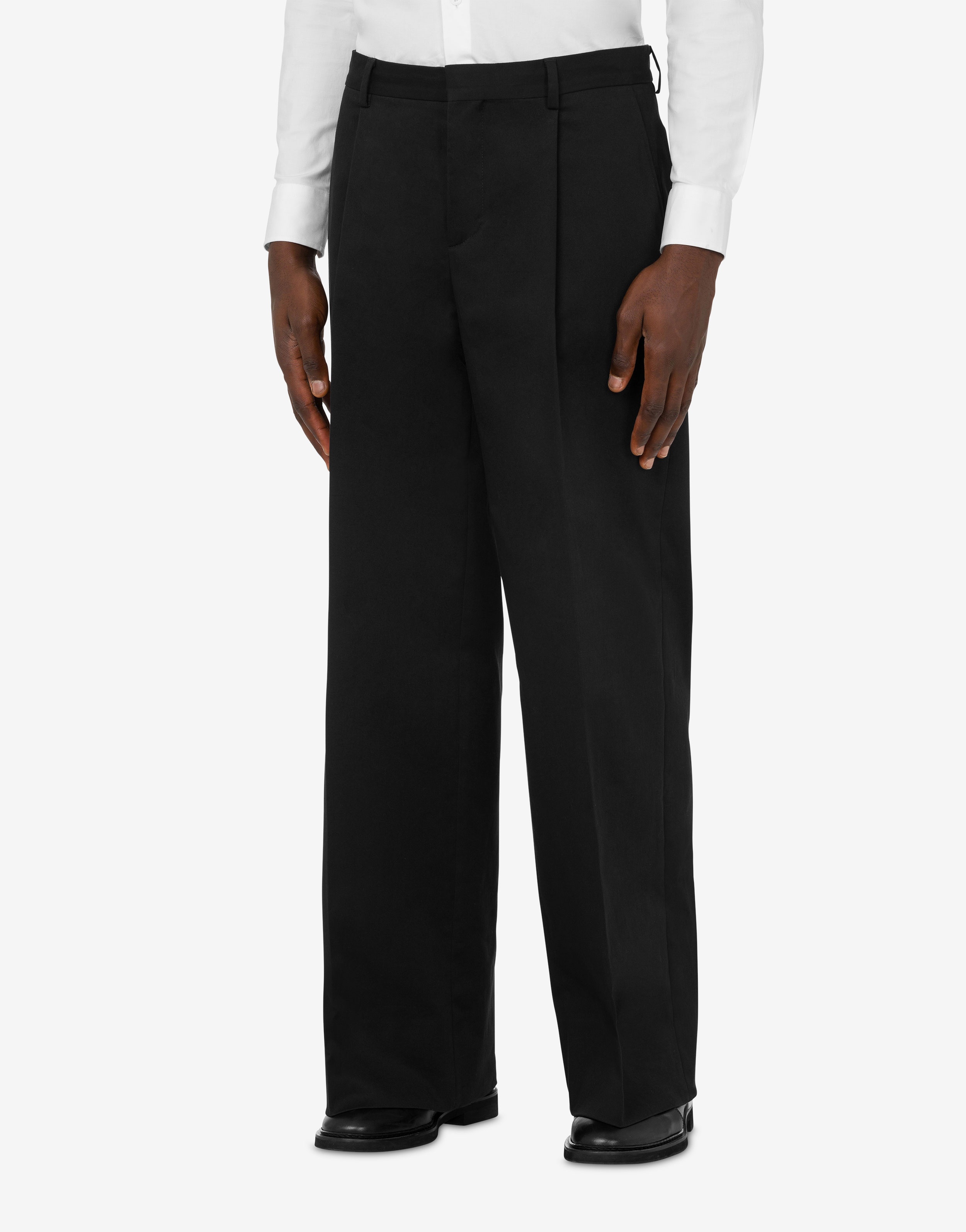 STRETCH GABARDINE TROUSERS - 2