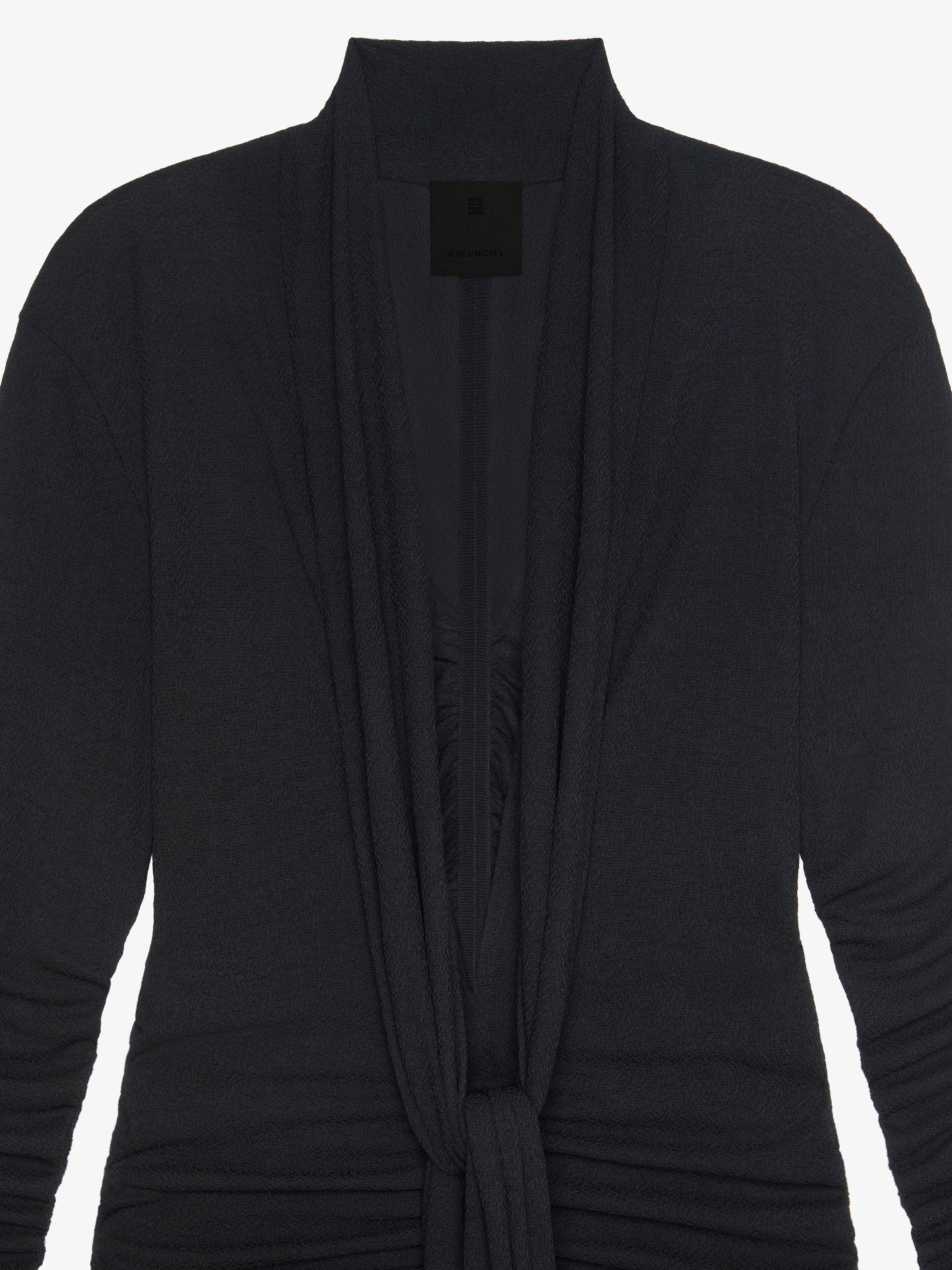DRAPED DRESS IN JERSEY WITH LAVALLIERE - 2