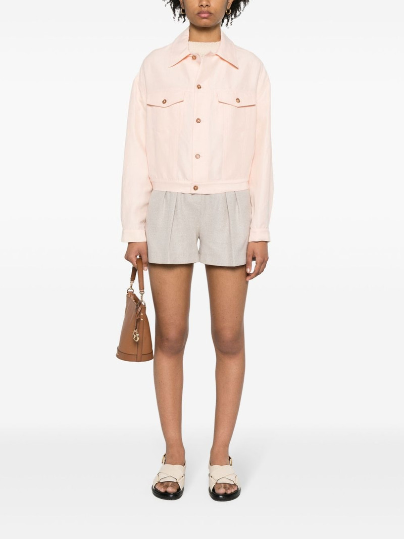 Loulou de Saison shantung buttoned jacket outlook
