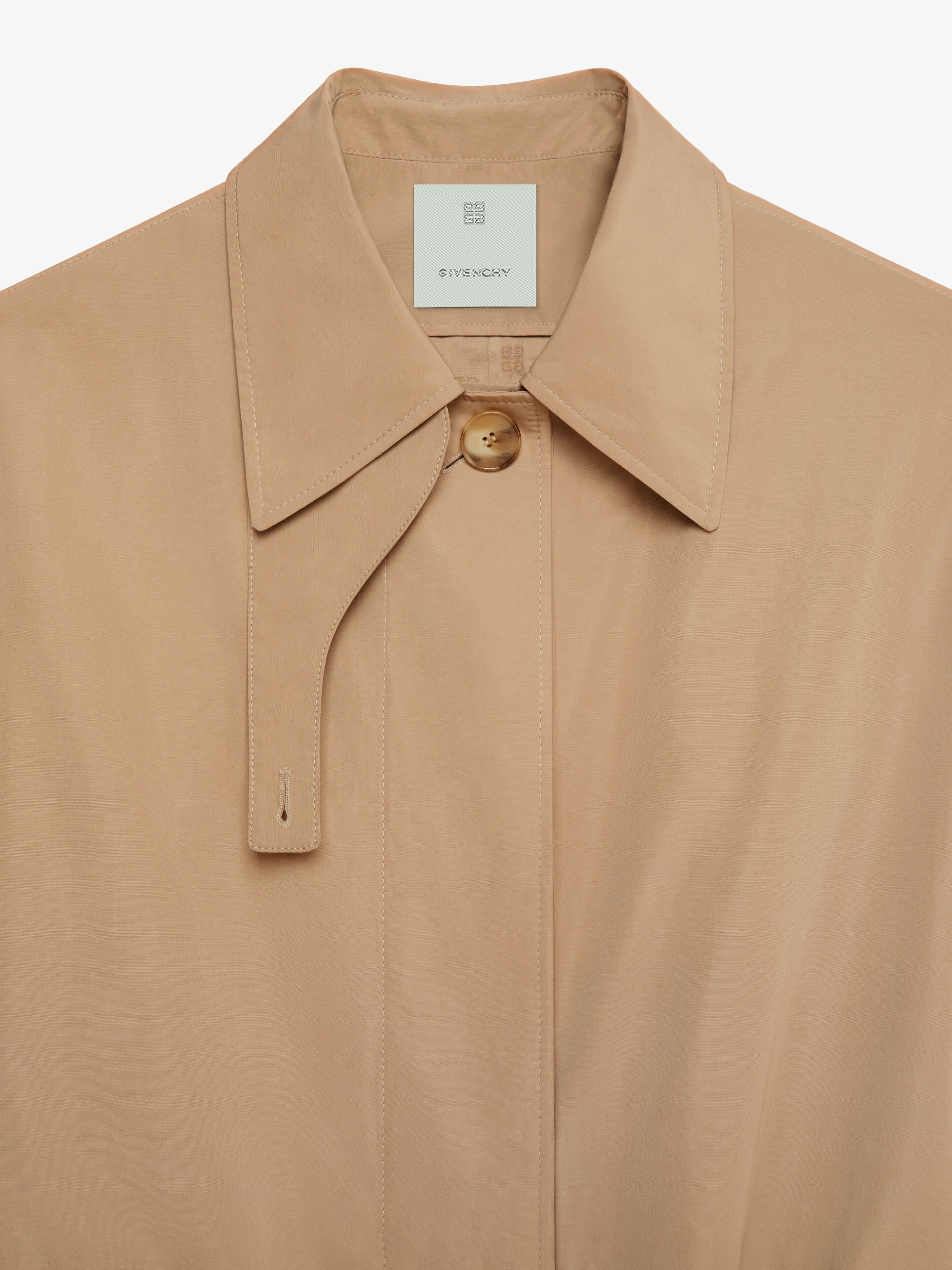 OVERSIZED TRENCH IN COTTON TAFFETA - 5