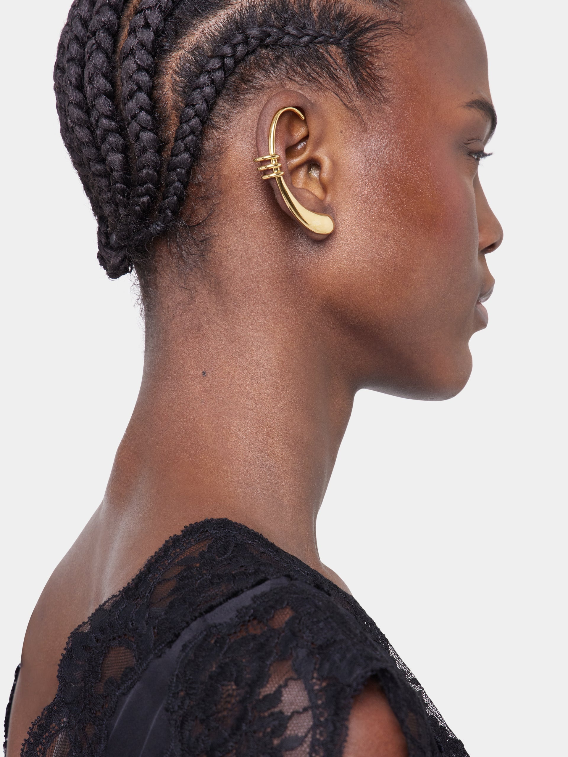 GOLD MONO EARRING - 2