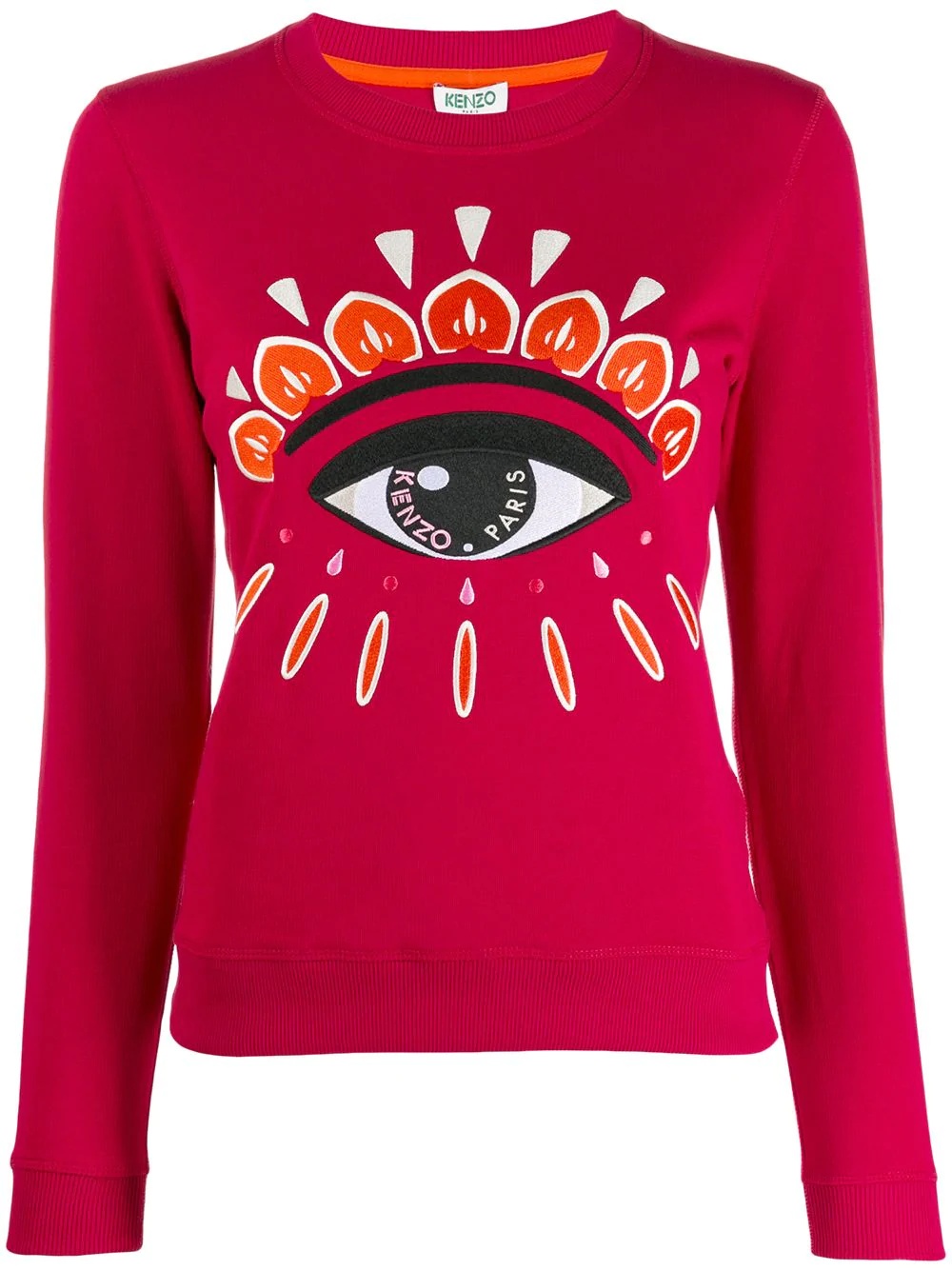 embroidered eye sweatshirt - 1