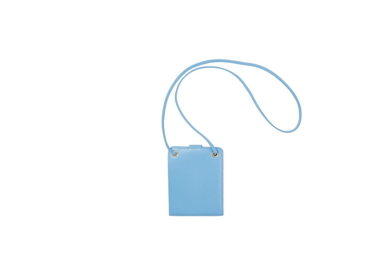 PALACE PALACE LEATHER HANGING WALLET BLUE outlook