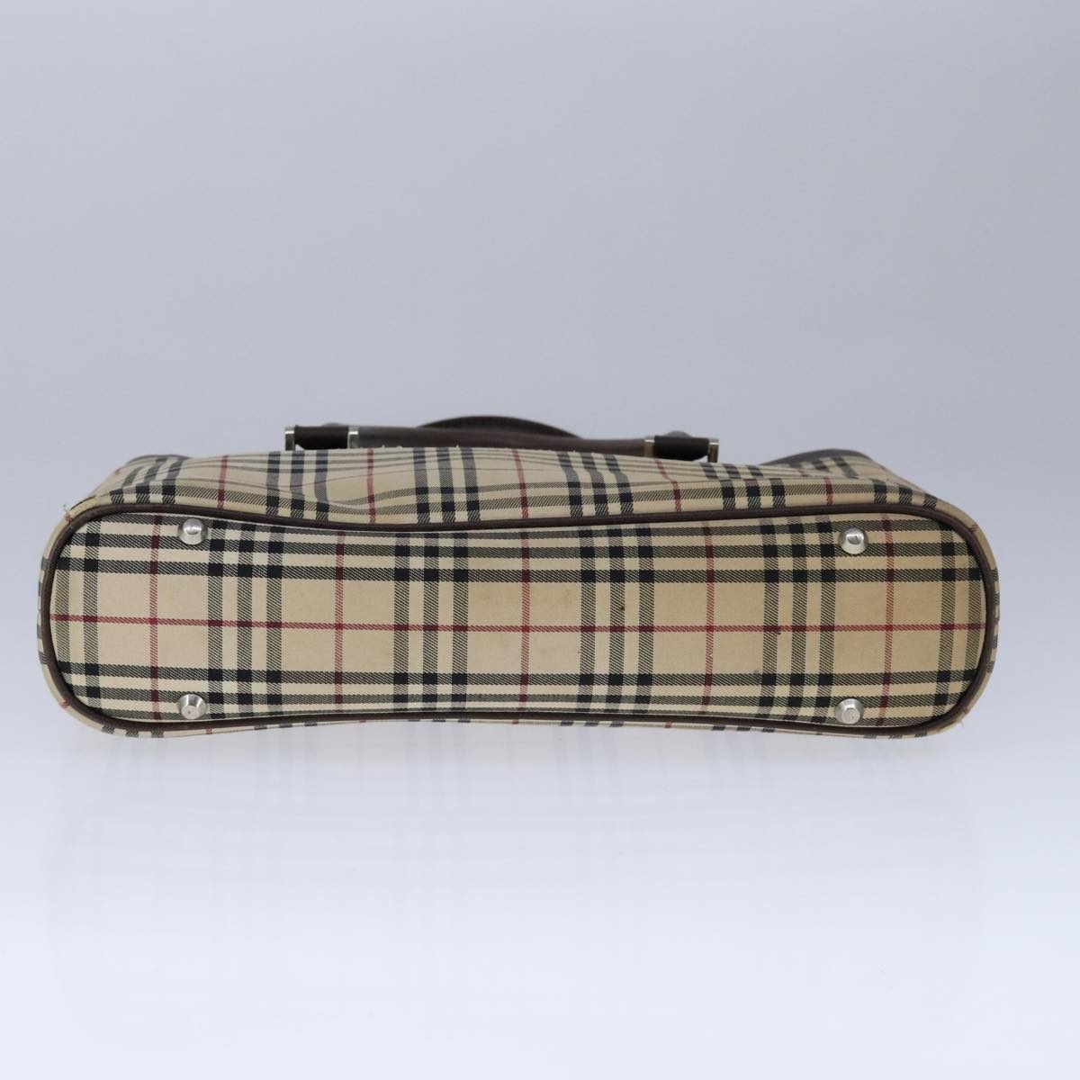 Burberry Nova Check Hand Bag Canvas Beige - 5