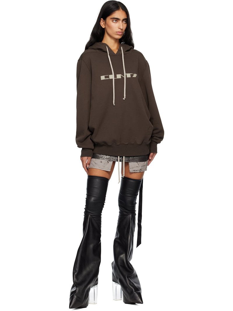 Rick Owens DRKSHDW Black Concordians Fog Miniskirt outlook