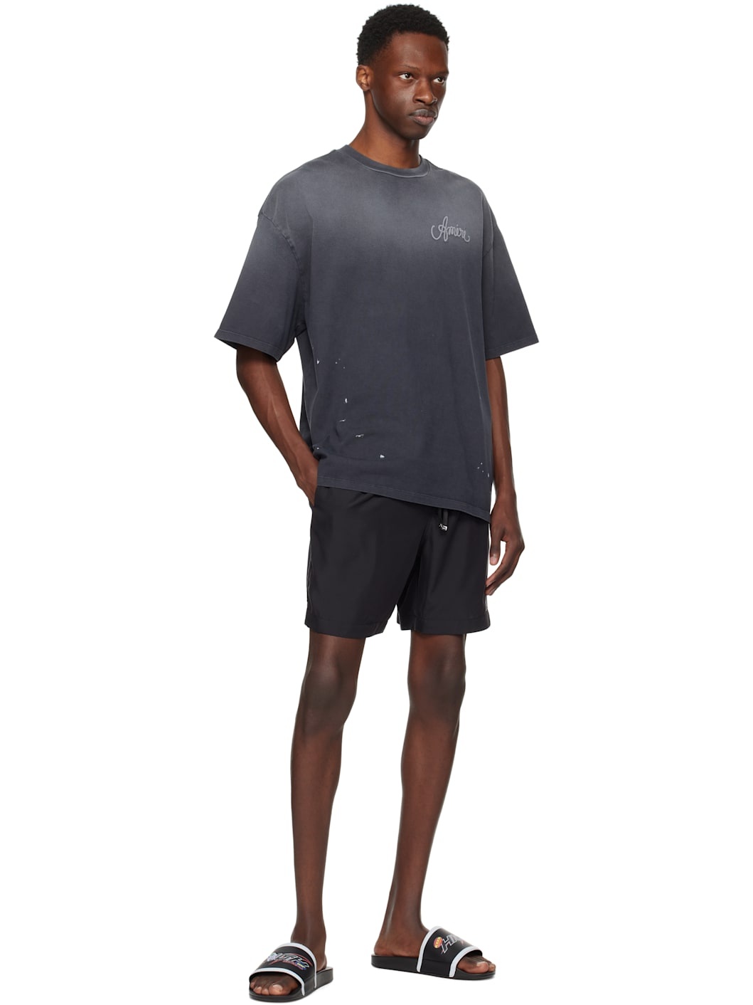 Gray 'AMIRI Design Studio' T-shirt - 4