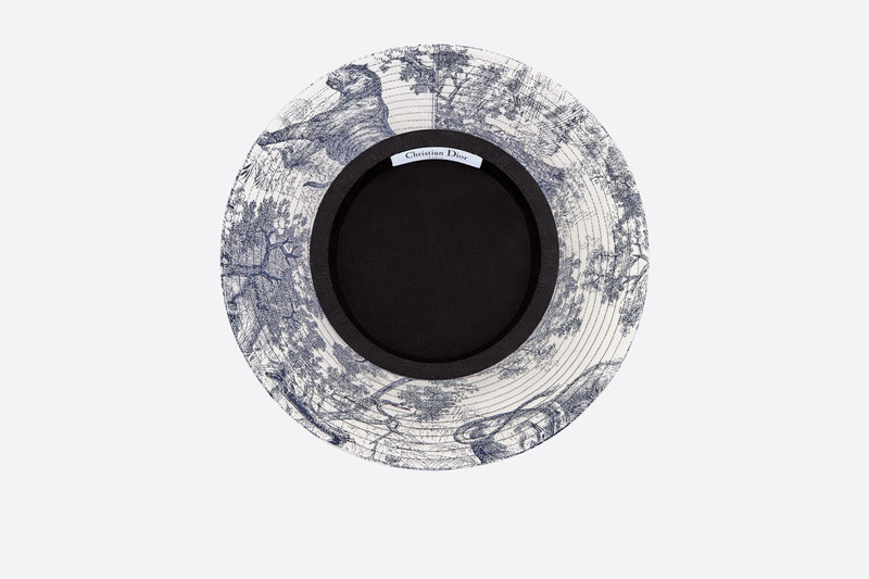 Dioriviera Toile de Jouy Large-Brim Bucket Hat 4