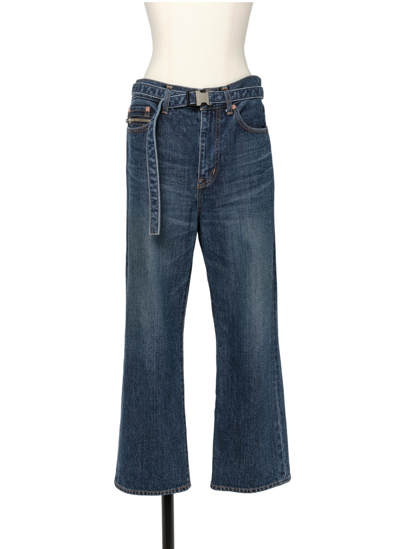 Boot Cut Denim Pants - 1