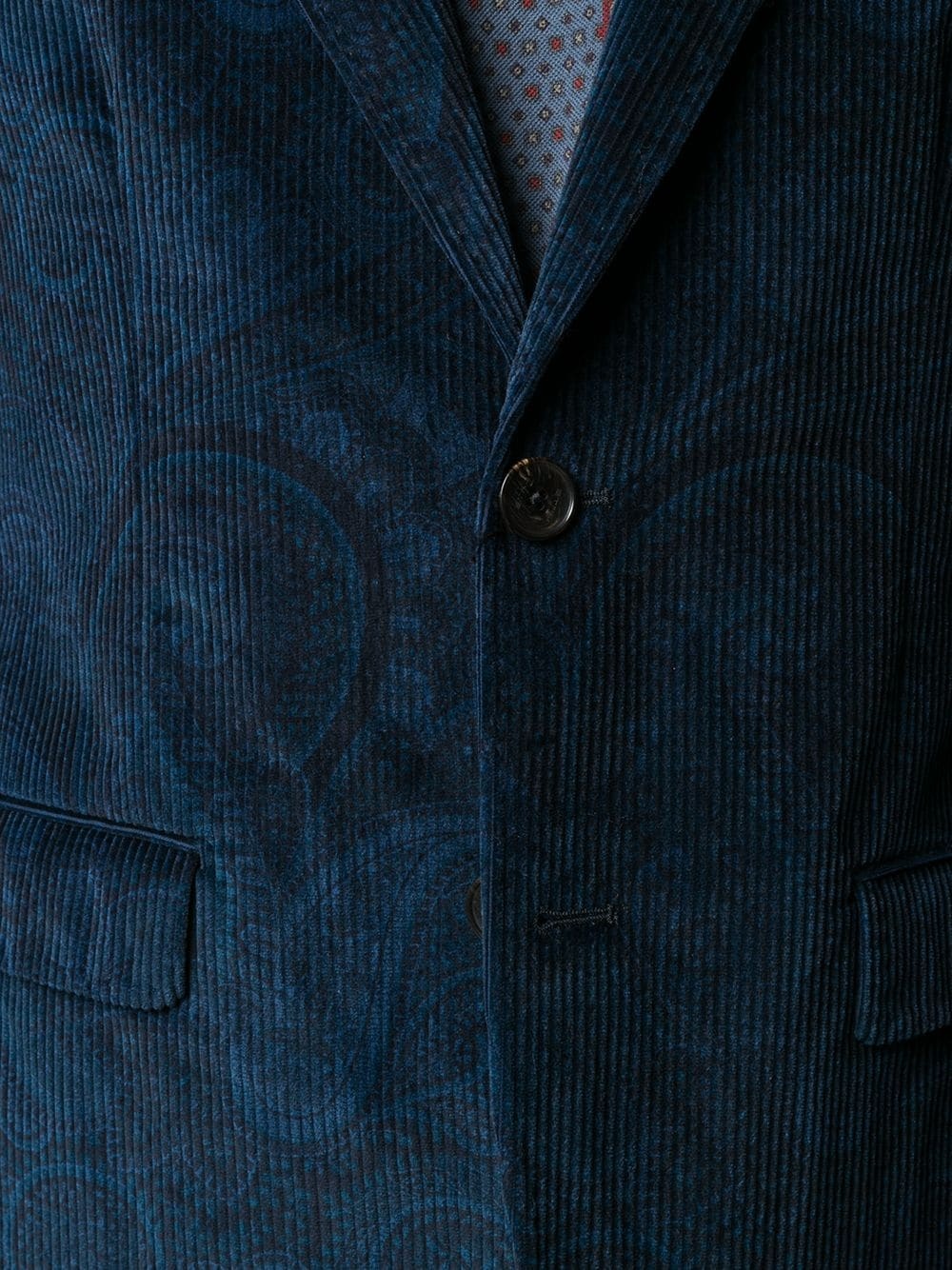 paisley-print corduroy jacket - 5