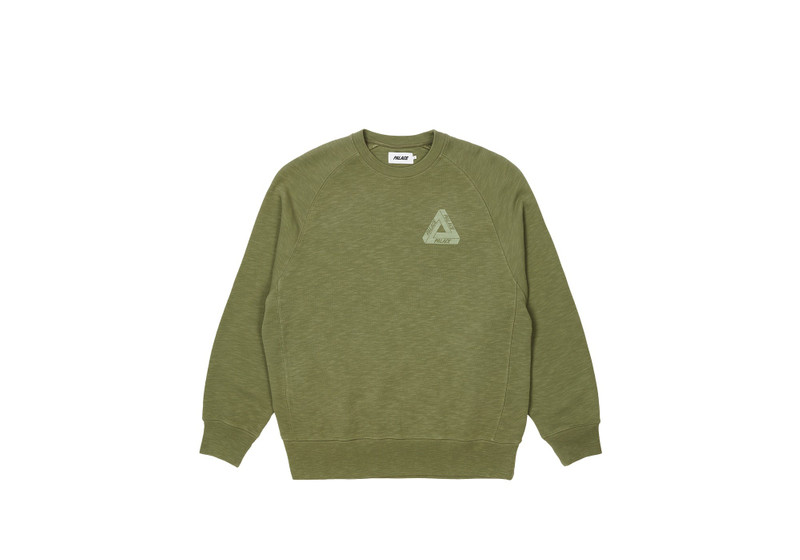 TRI-FERG SLUB CREW OLIVE - 1