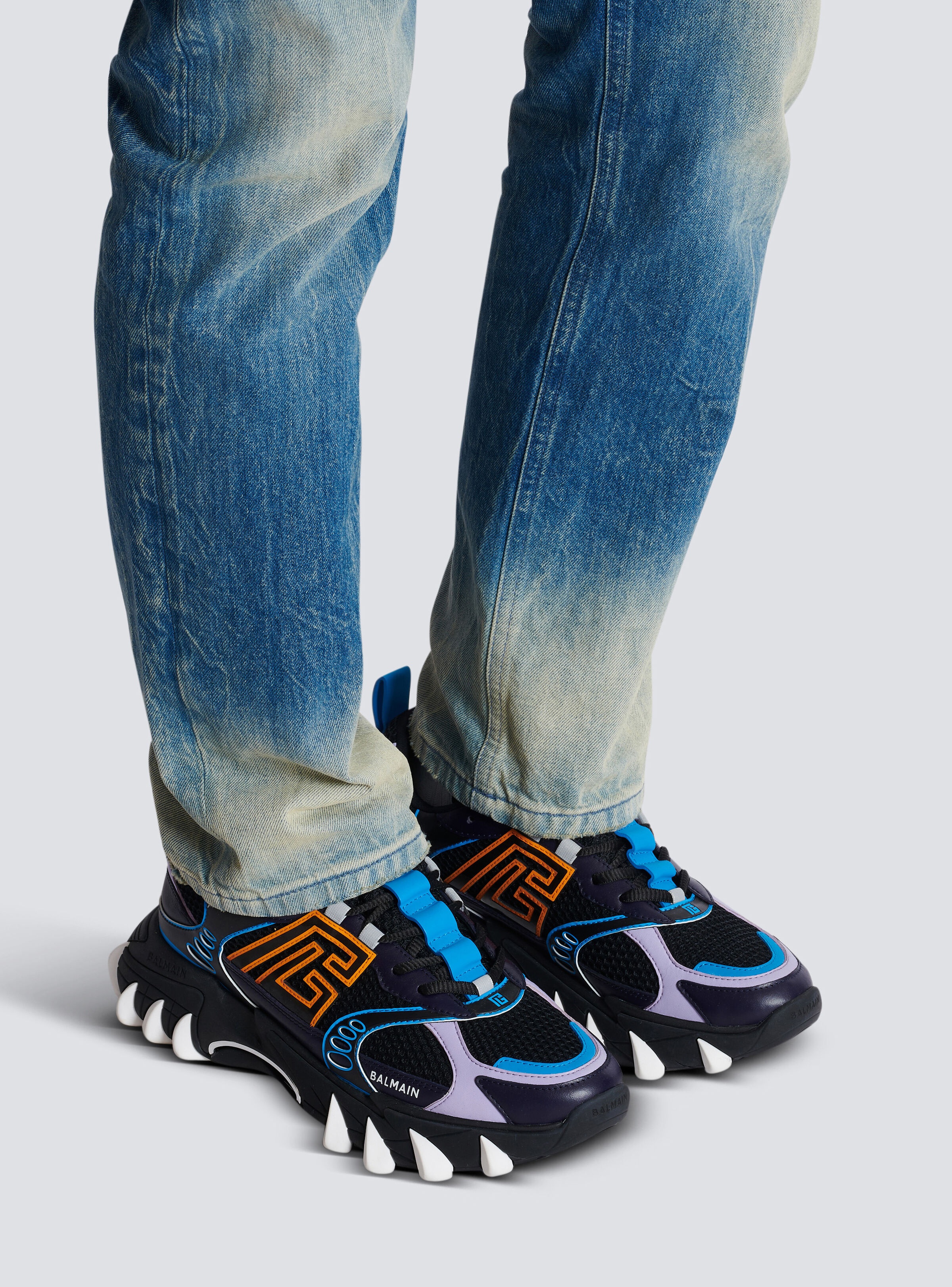 B-East trainers in calfskin and mesh - 8