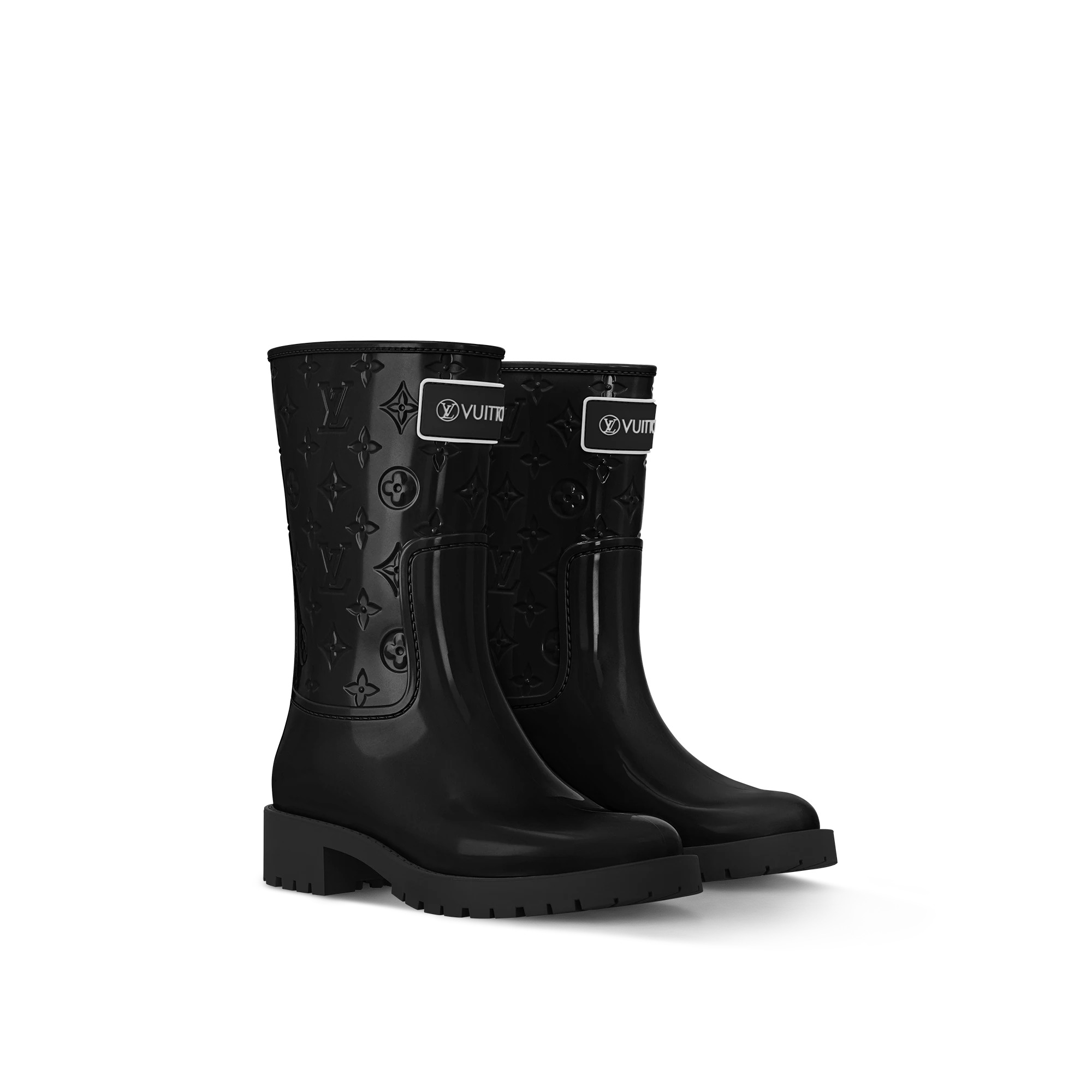 Louis Vuitton Drops Flat Half Rain Bootoir REVERSIBLE