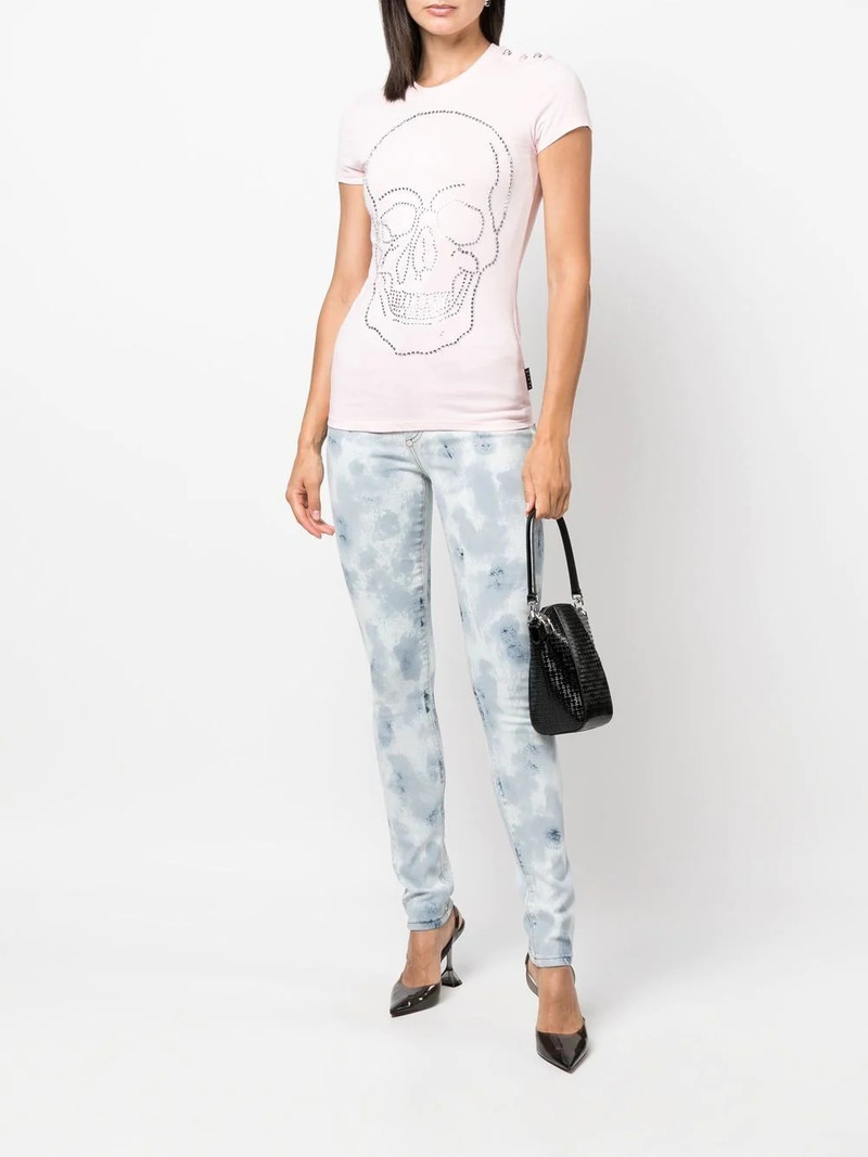 PHILIPP PLEIN high-waisted tie-dye jeggings outlook