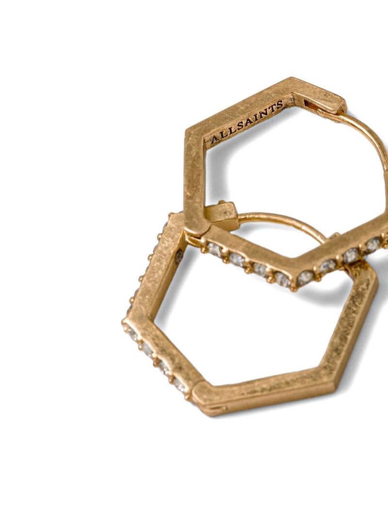ALLSAINTS embellished hoop earrings outlook