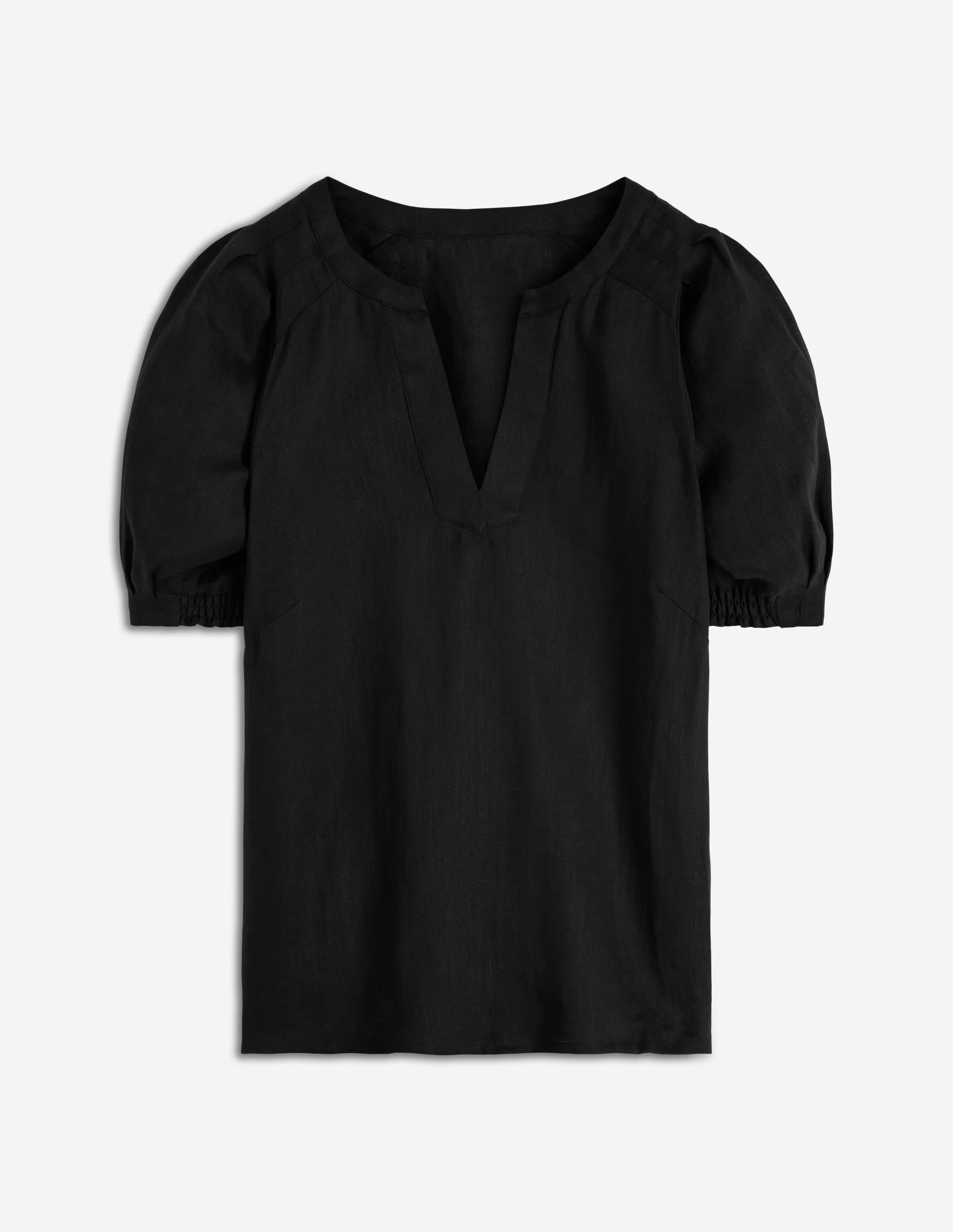 Rae Linen Top-Black - 1