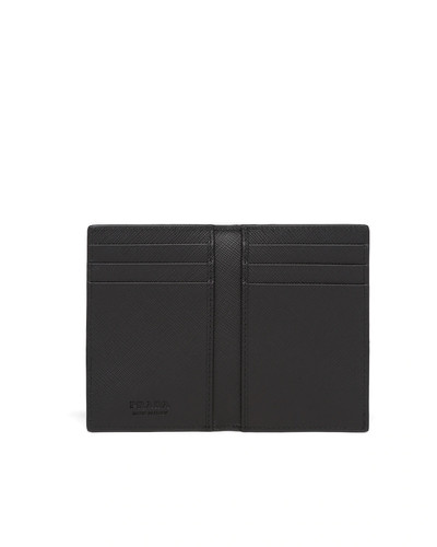 Prada Saffiano Leather Card Holder outlook