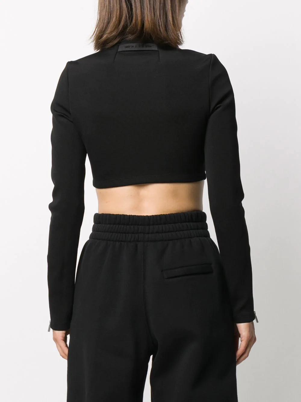 zip-up cropped jacket - 4