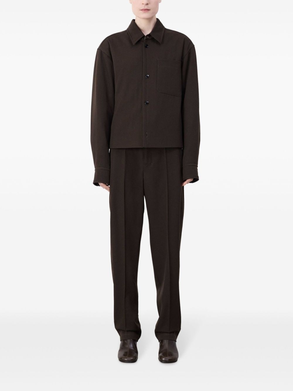 wadded buttoned shirt - 2