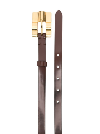 BY FAR Domino Sequoia leather belt outlook