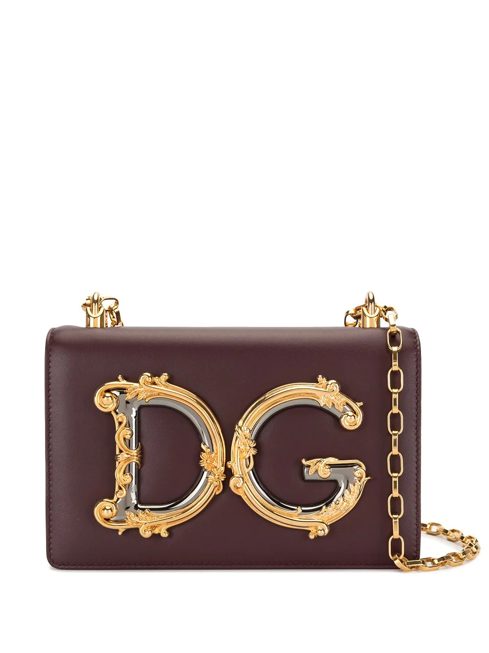 DG appliqué shoulder bag - 1