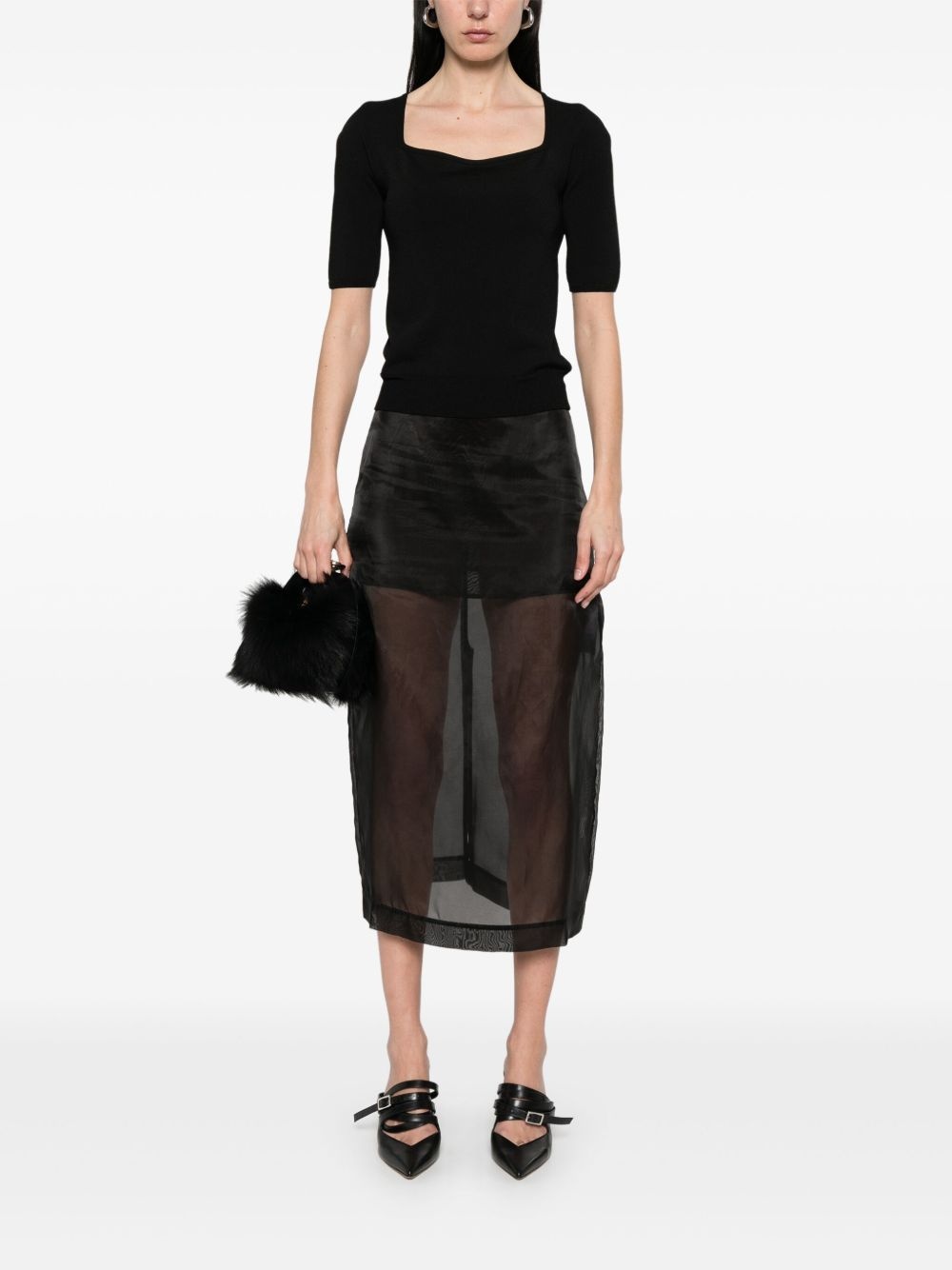 fine-knit T-shirt - 2